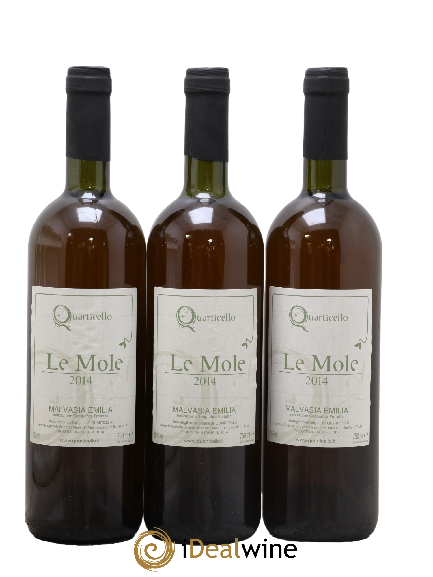 Italie Malvasia Emilia IGP Le Mole Quarticello 2014 - Lot of 3 bottles - 0