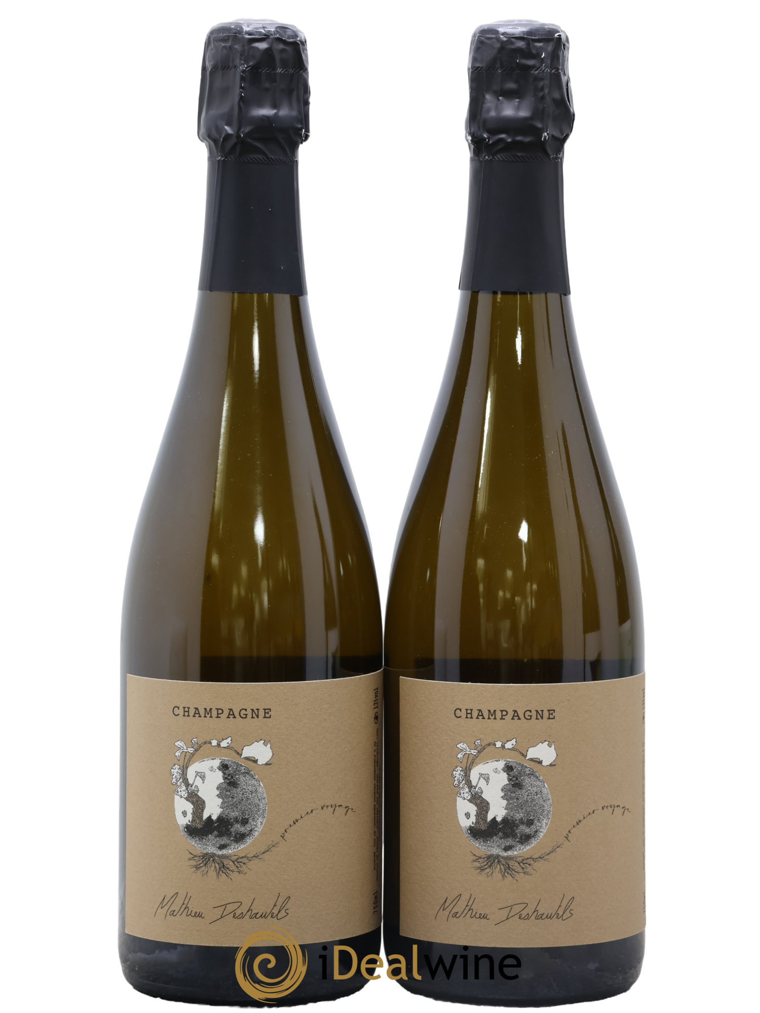 Champagne Brut Premier Voyage Mathieu Deshautels - Lot de 2 bouteilles - 0