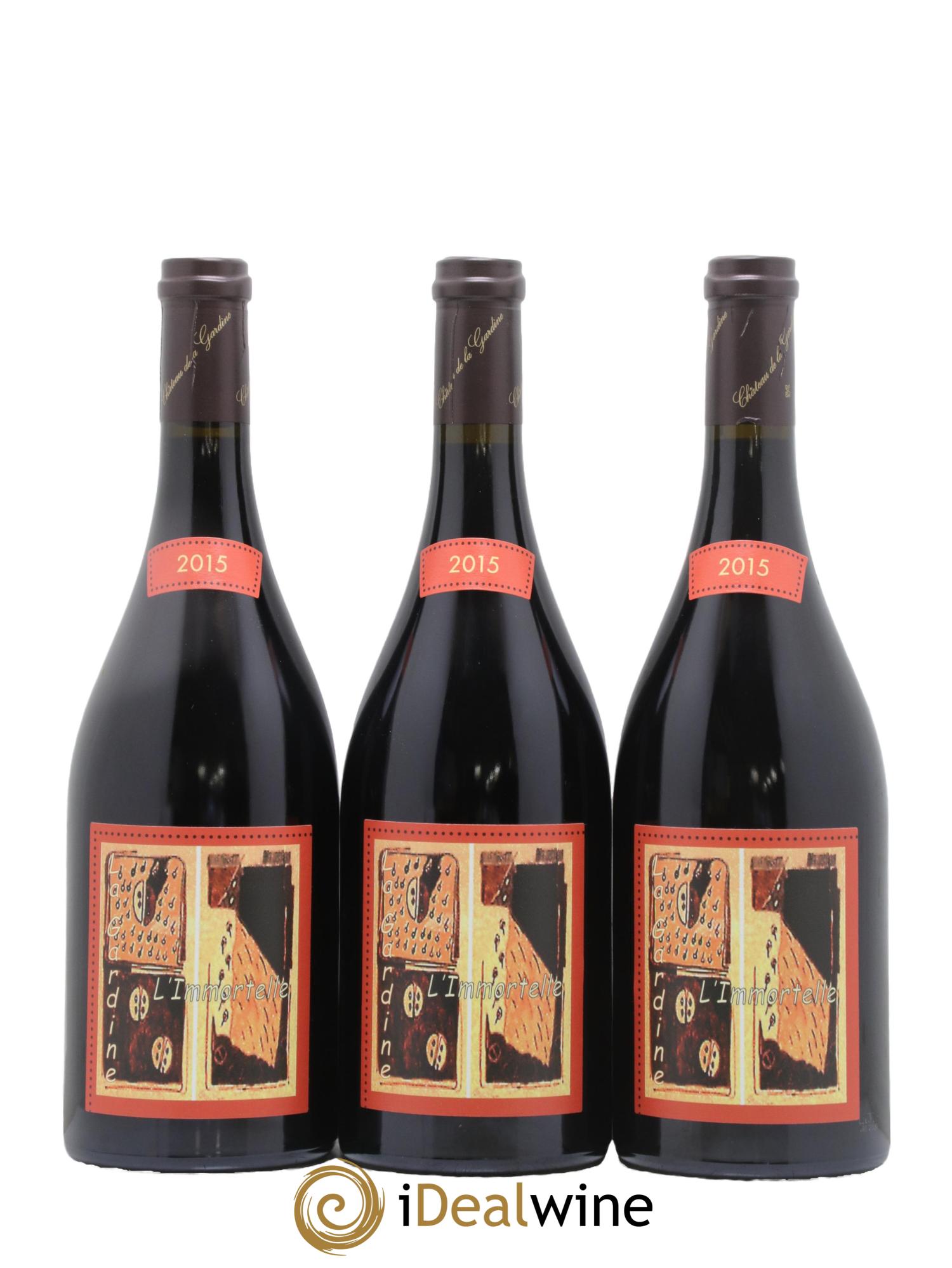 Châteauneuf-du-Pape Château de La Gardine L'Immortelle Famille Brunel  2015 - Lotto di 6 bottiglie - 1