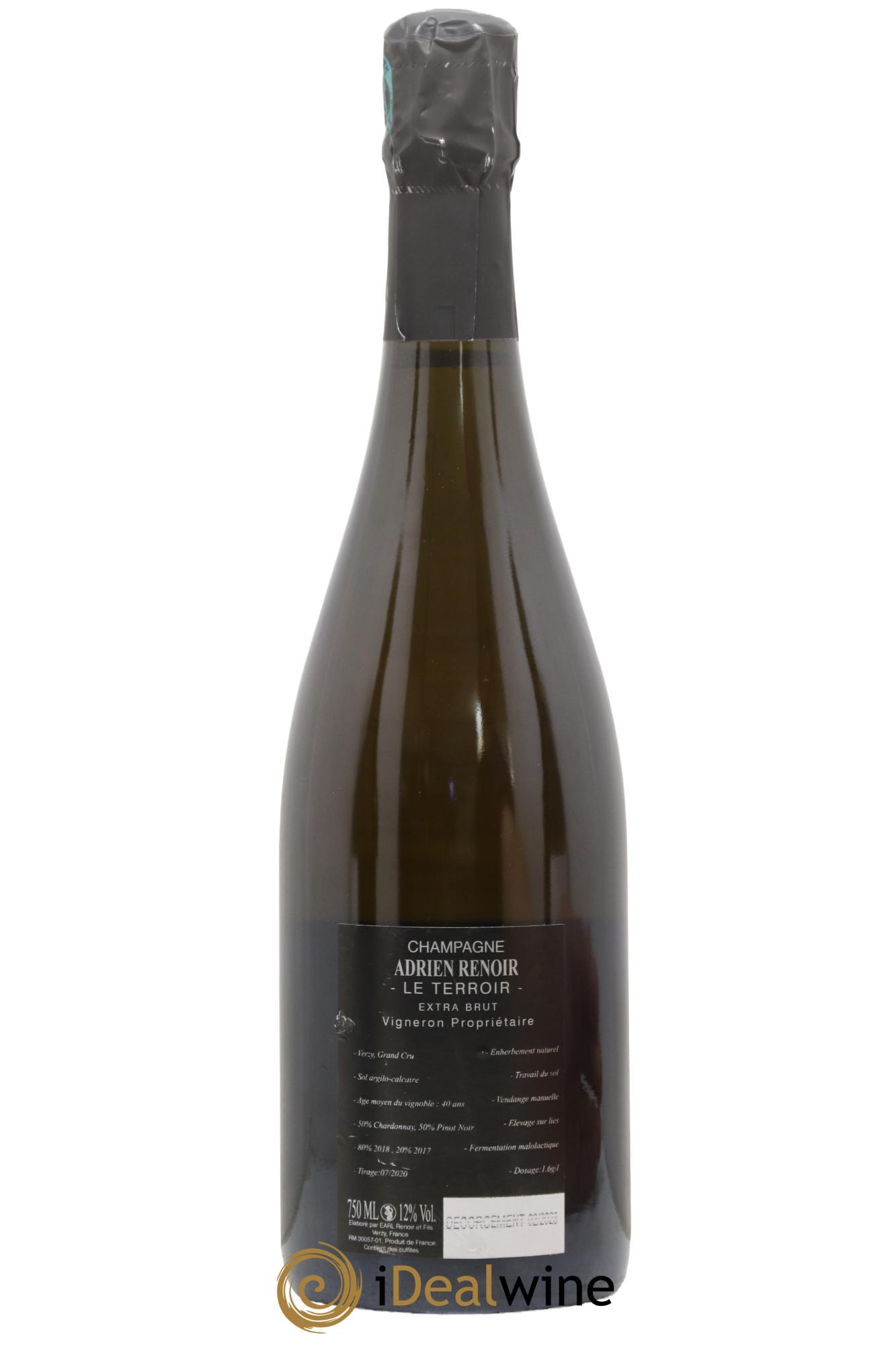 Le Terroir Grand Cru Extra-Brut Adrien Renoir - Lot de 1 bouteille - 1