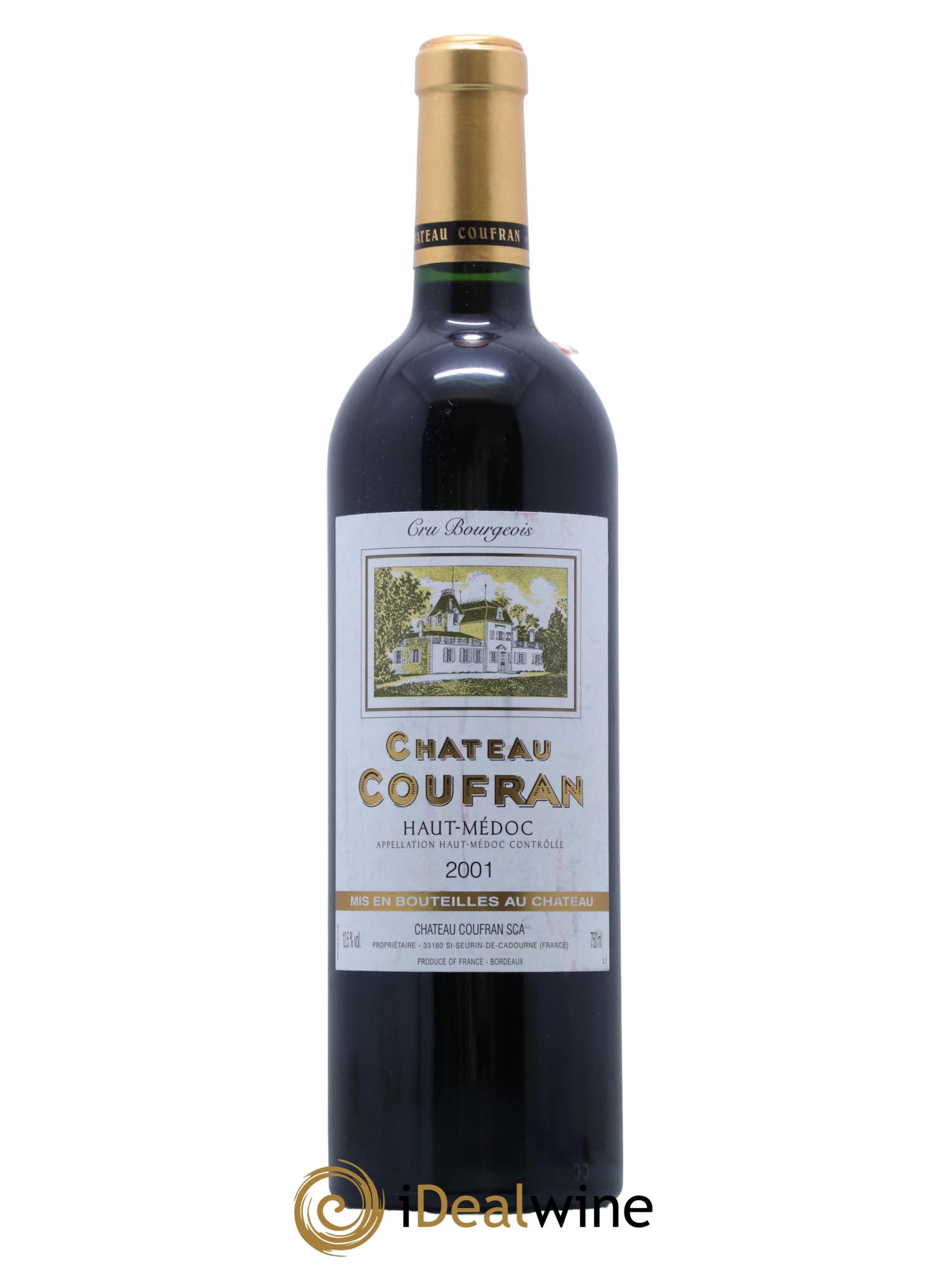 Château Coufran Cru Bourgeois 2001 - Lot de 1 bouteille - 0