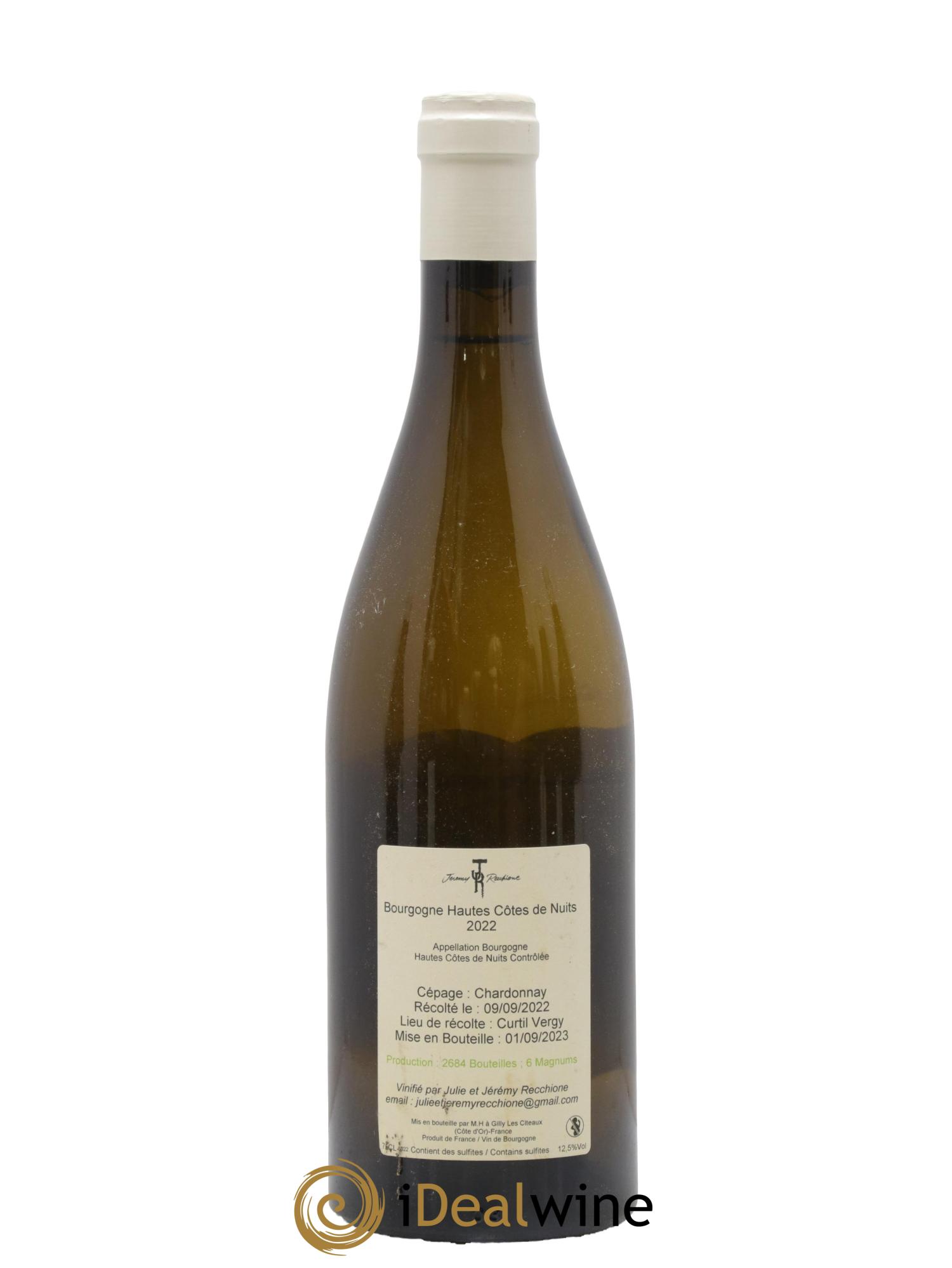 Hautes-Côtes de Nuits Jérémy Recchione 2022 - Lot de 1 bouteille - 1