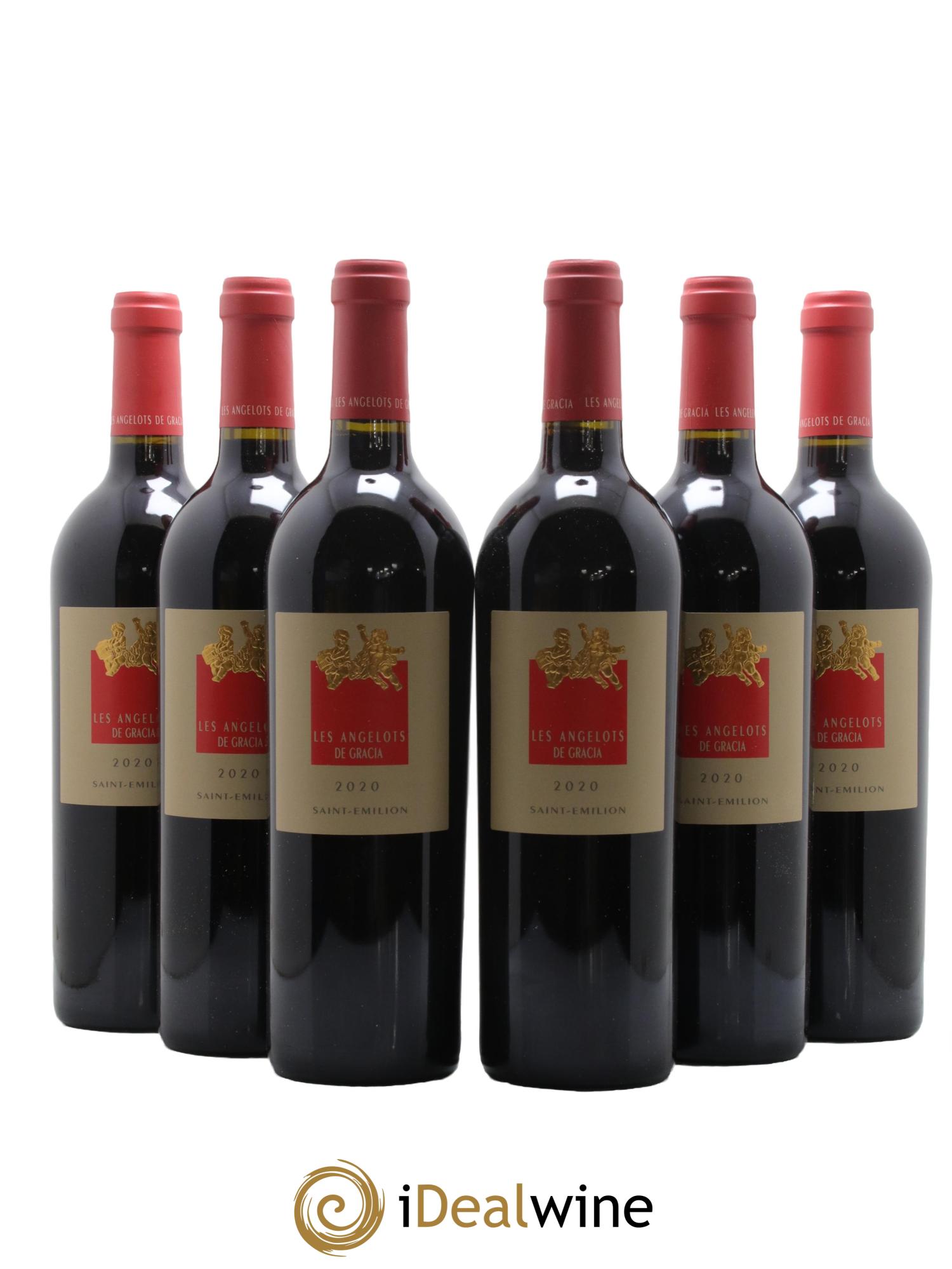 Saint-Émilion Grand Cru Les Angelots de Gracia Chateau Gracia 2020 - Lot de 6 bouteilles - 0