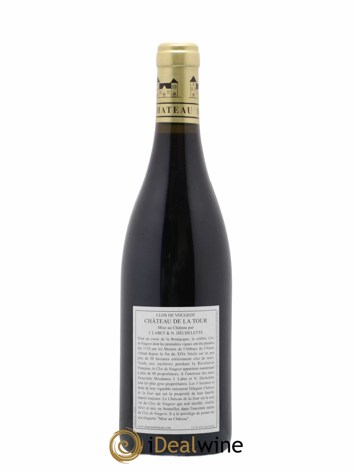 Clos de Vougeot Grand Cru Vieilles Vignes Château de La Tour 2011 - Lot de 1 bouteille - 1