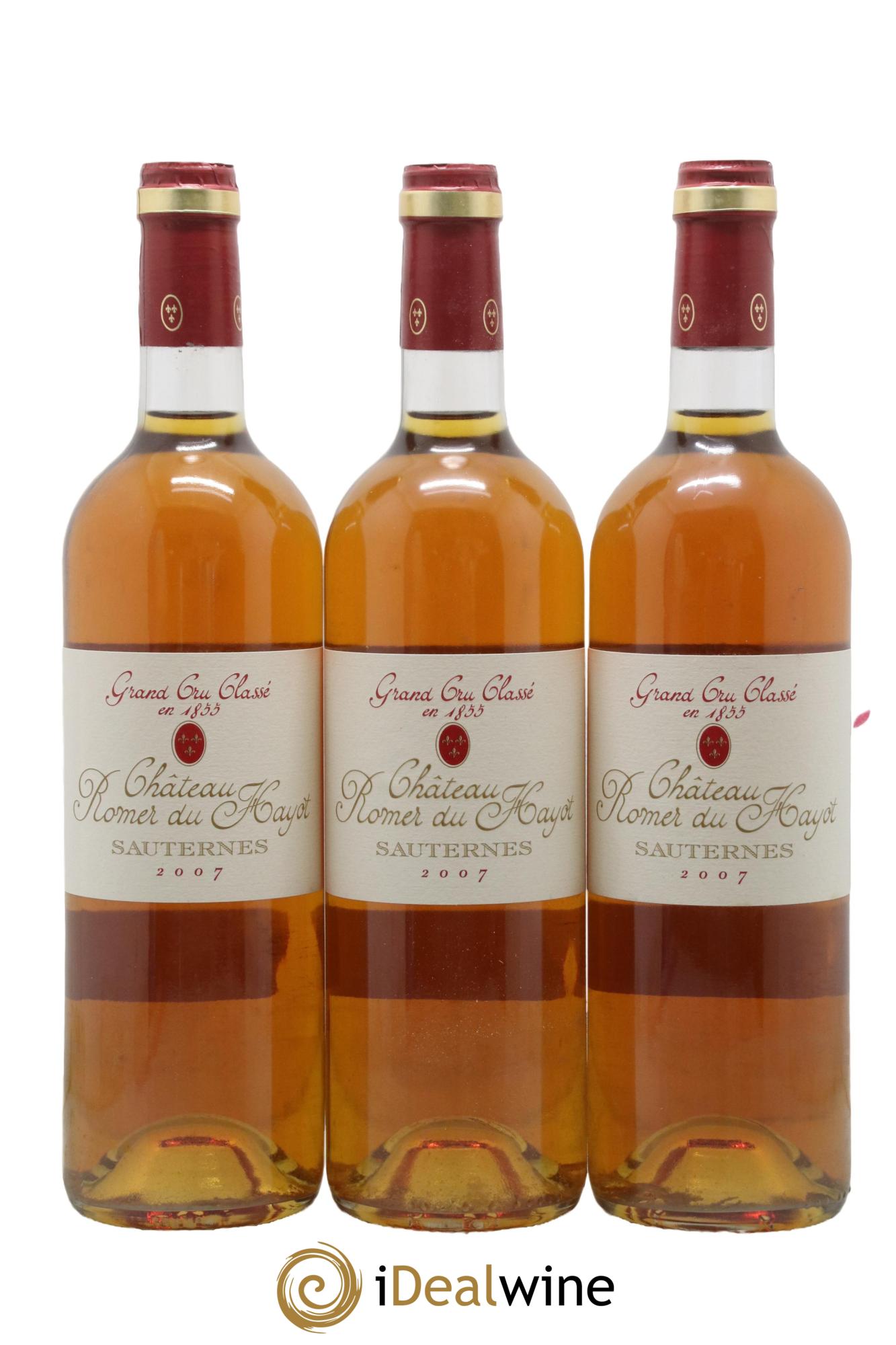 Château Romer du Hayot 2ème Grand Cru Classé 2007 - Lotto di 3 bottiglie - 0