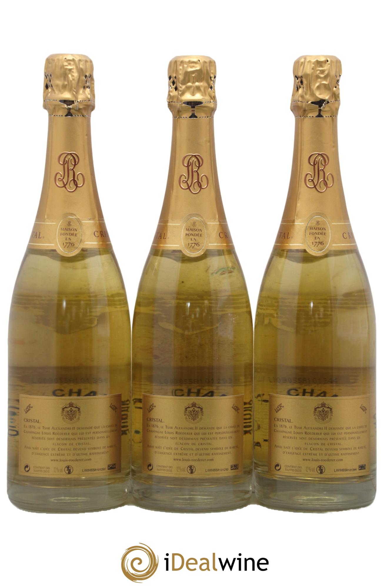 Cristal Louis Roederer 2005 - Lot de 3 bouteilles - 1
