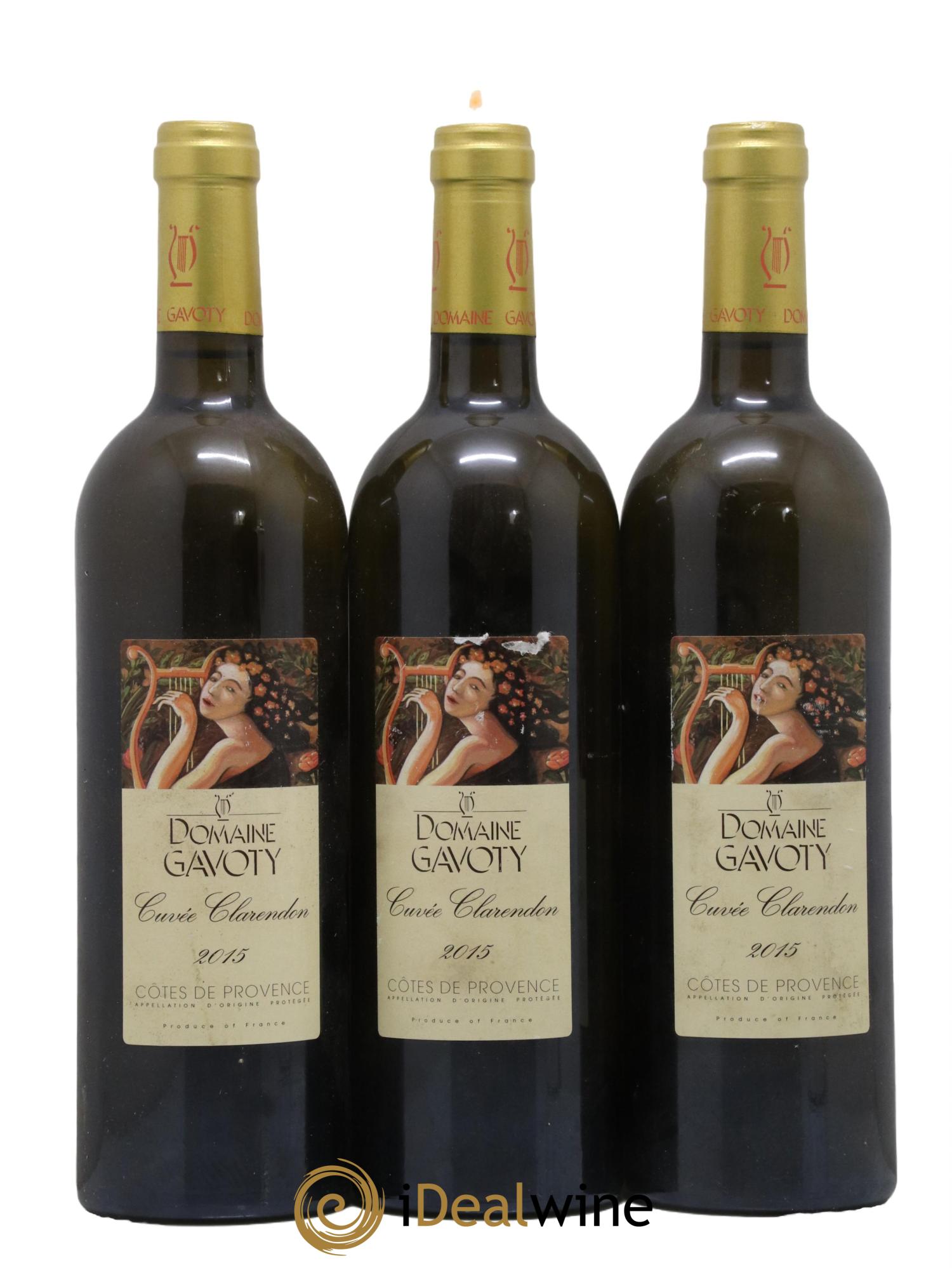 Côtes de Provence Clarendon Domaine Gavoty 2015 - Lot de 3 bouteilles - 0