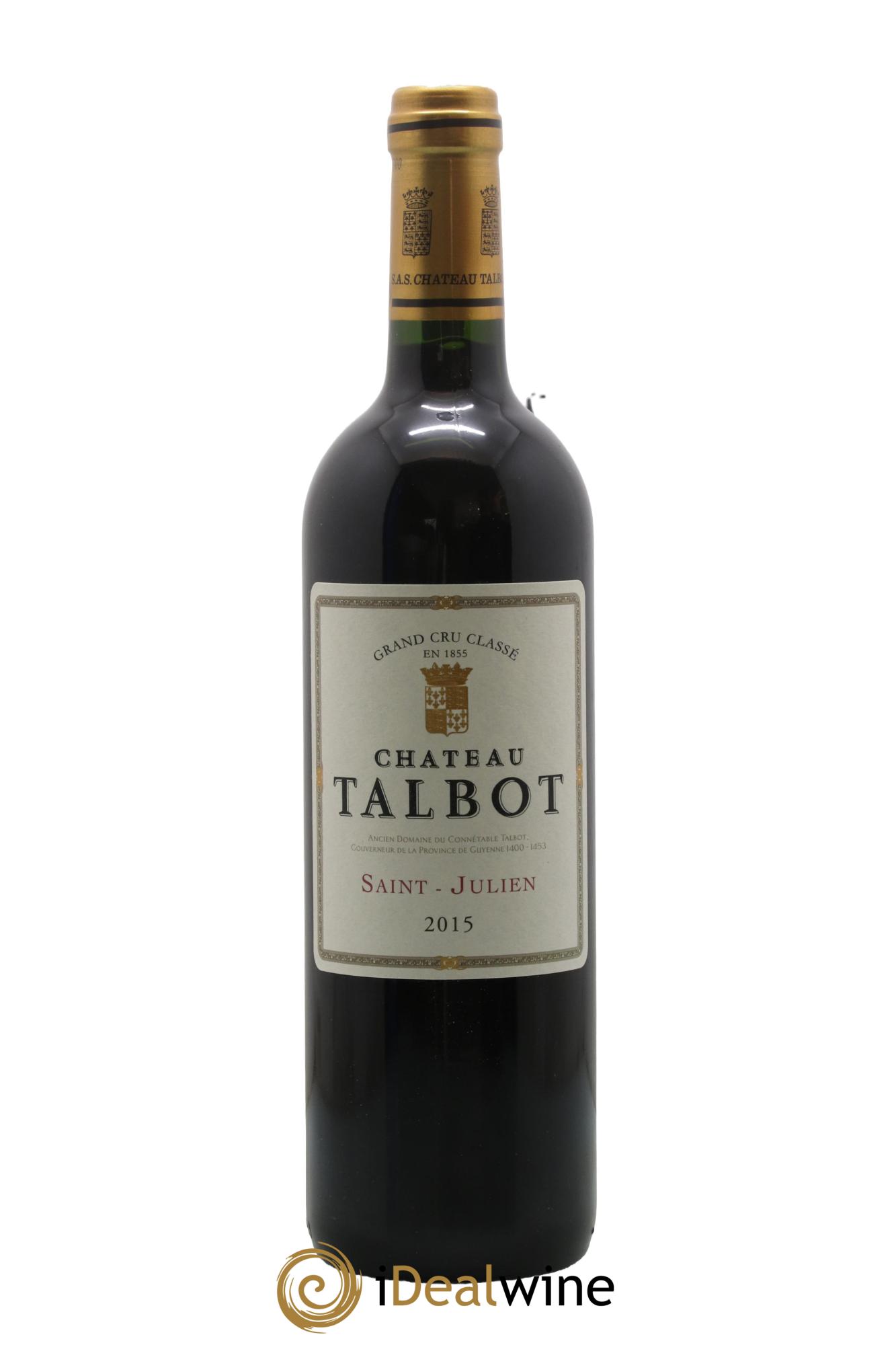 Château Talbot 4ème Grand Cru Classé 2015 - Lotto di 1 bottiglia - 0