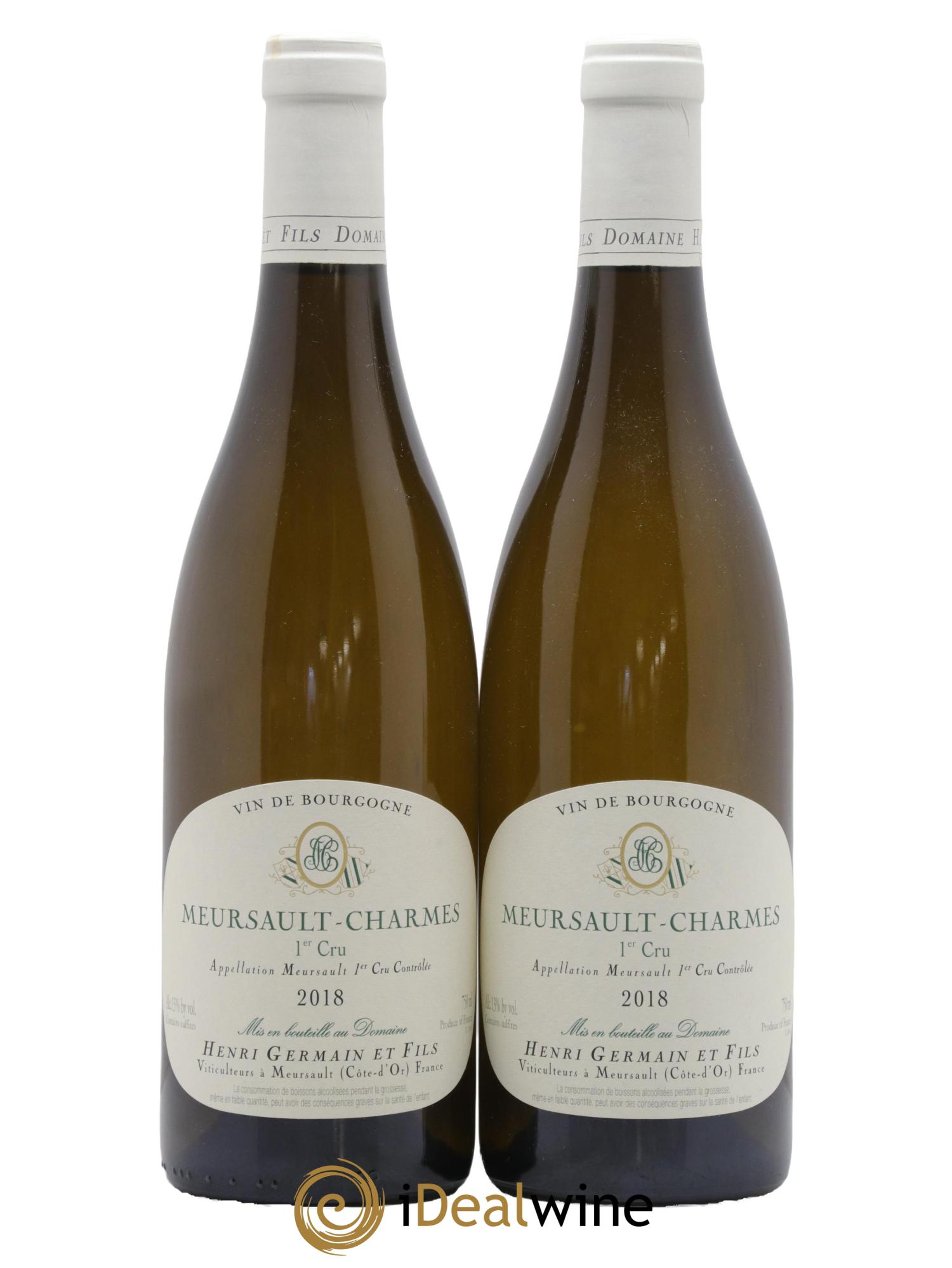 Meursault 1er Cru Charmes Henri Germain 2018 - Lot de 2 bouteilles - 0