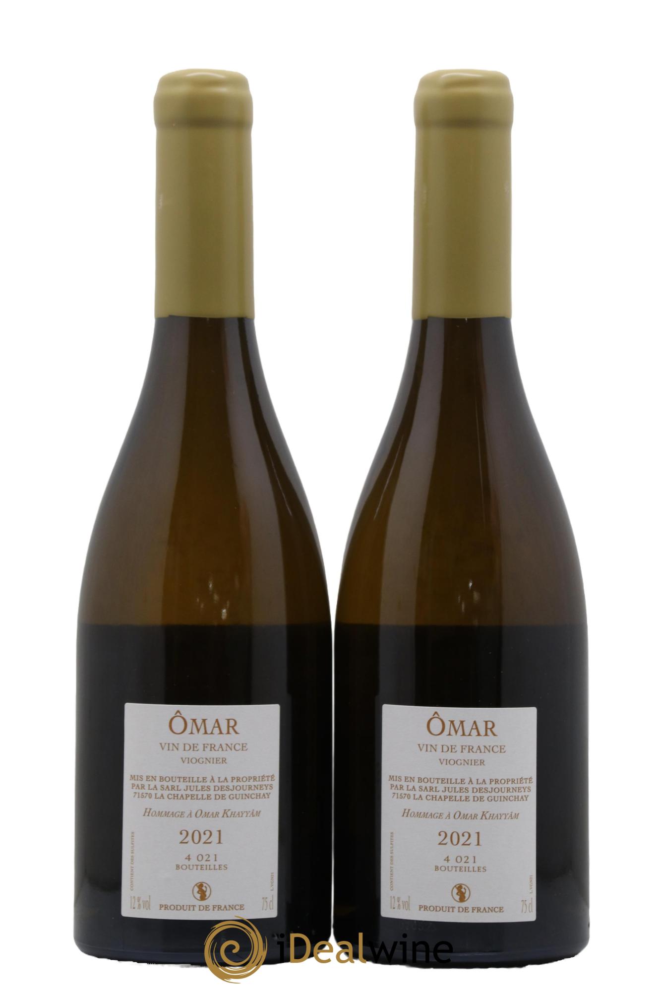 Vin de France Omar Jules Desjourneys 2021 - Lot de 2 bouteilles - 1