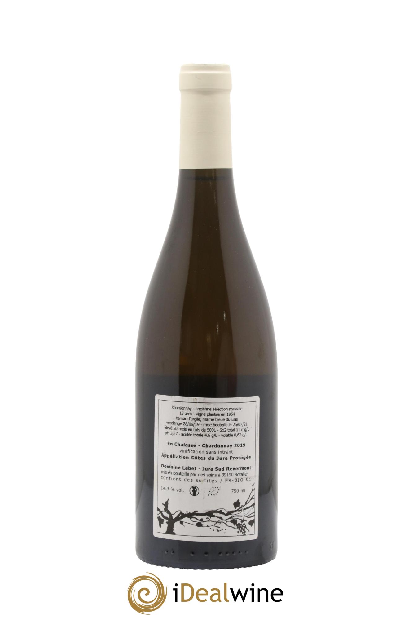 Côtes du Jura Chardonnay En Chalasse Romain - Julien - Charline Labet 2019 - Lot de 1 bouteille - 1