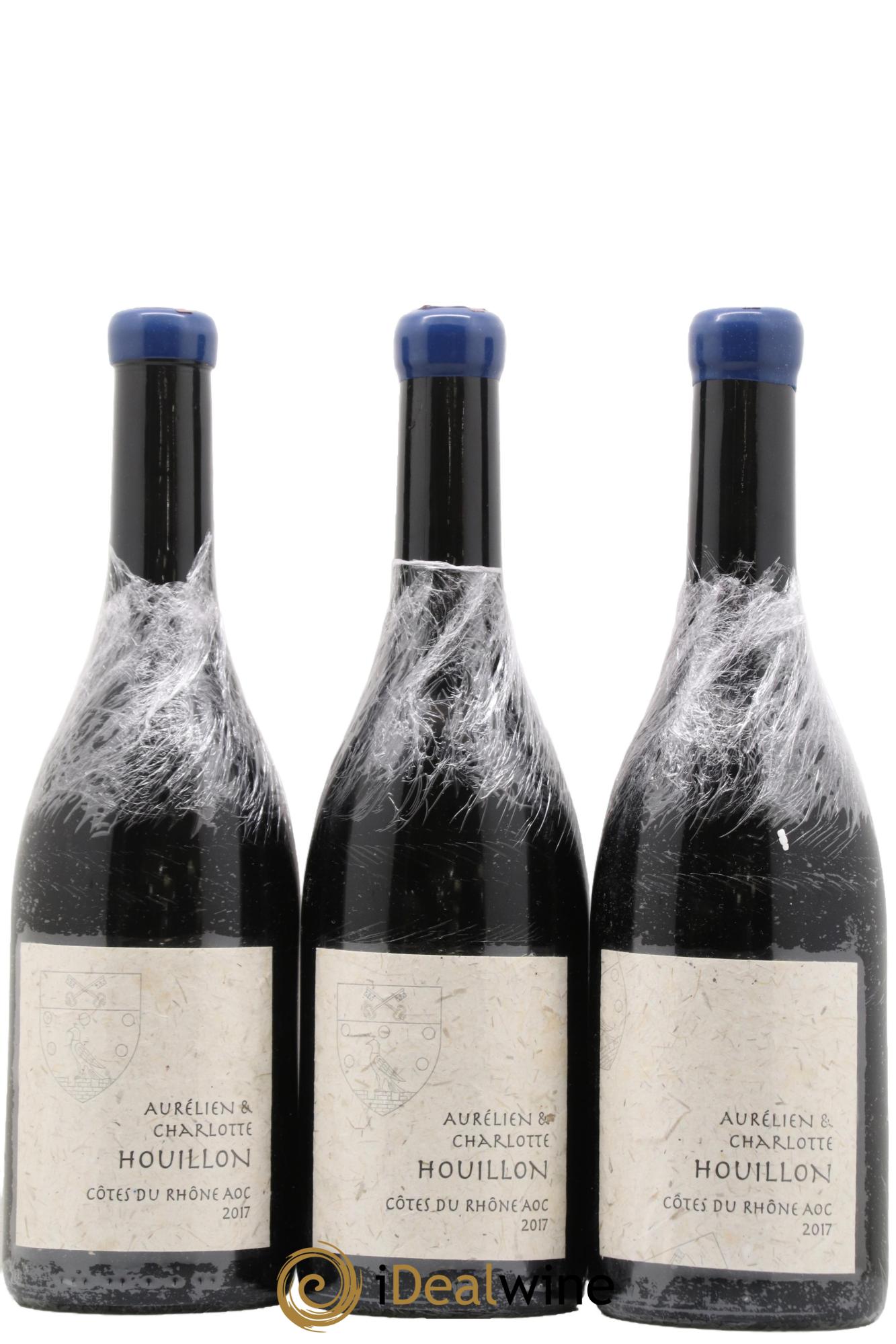 Côtes-du-Rhône Presse Aurélien et Charlotte Houillon 2017 - Lot de 3 bouteilles - 0