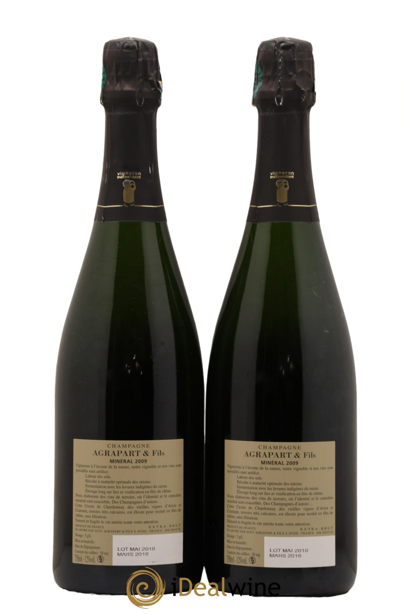 Minéral Blanc de Blancs Extra-Brut Agrapart & Fils 2009 - Lot de 2 bouteilles - 1