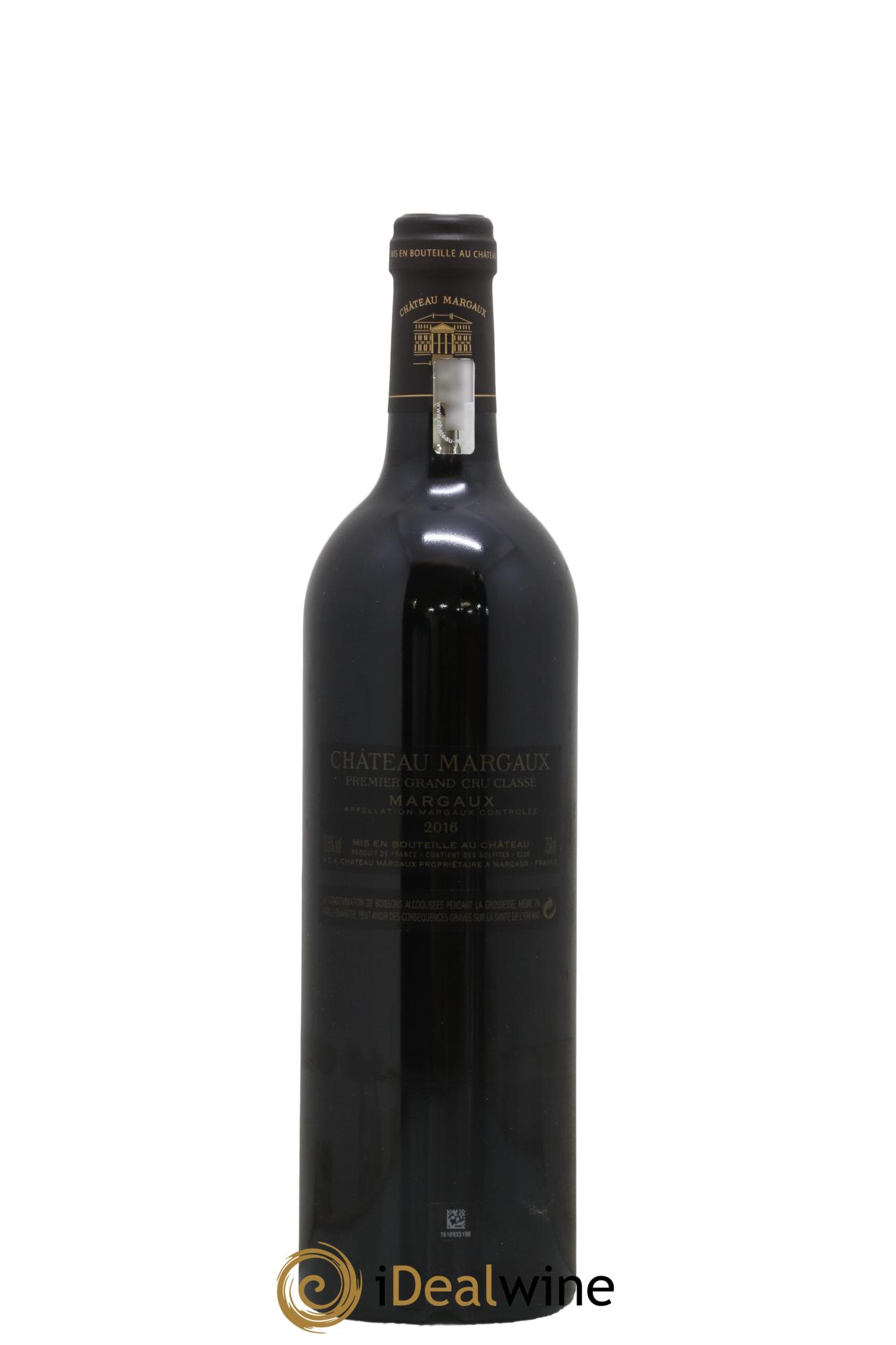 Château Margaux 1er Grand Cru Classé 2016 - Lot de 1 bouteille - 2