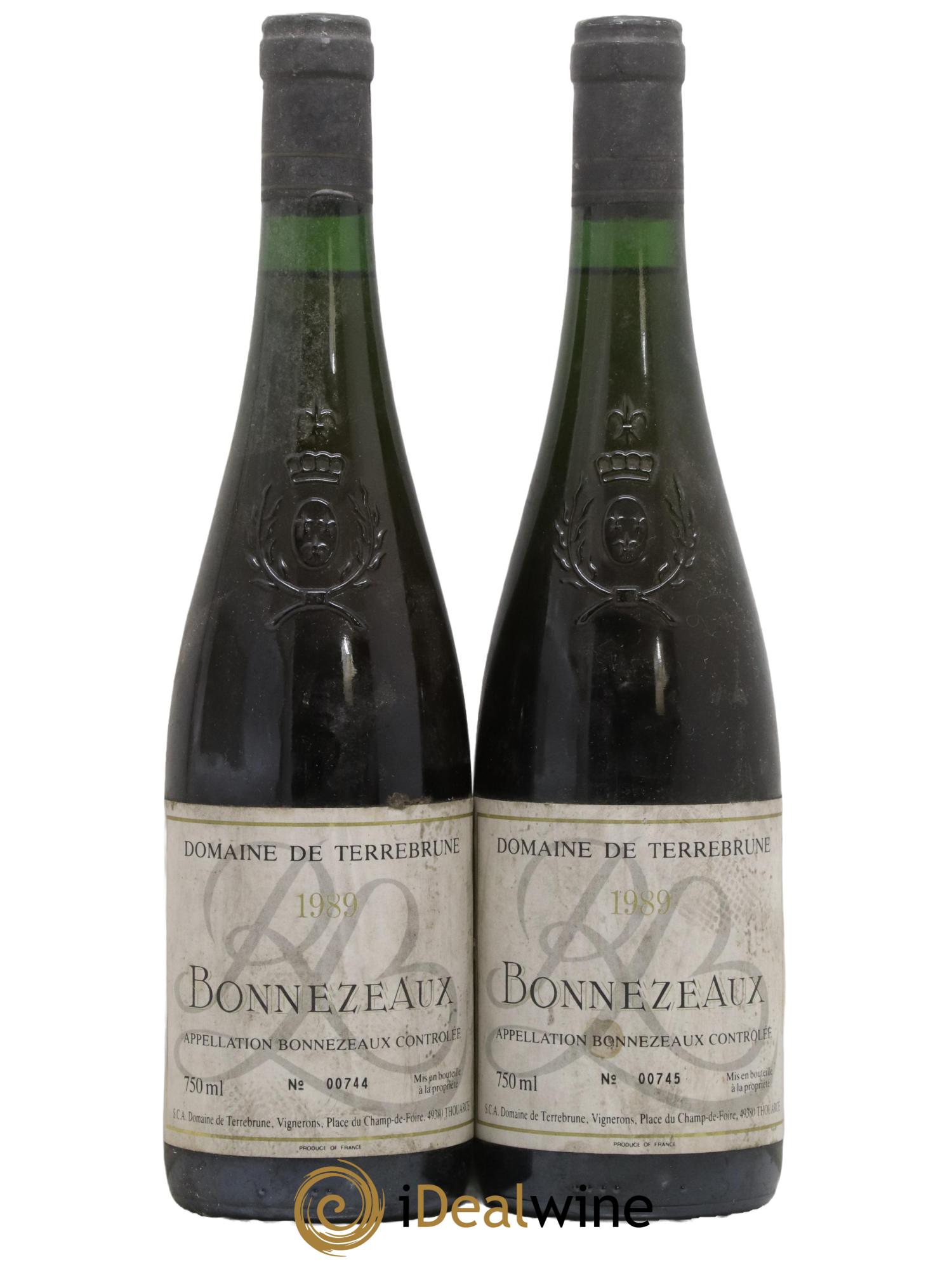 Bonnezeaux Domaine Terrebrune 1989 - Lotto di 2 bottiglie - 0