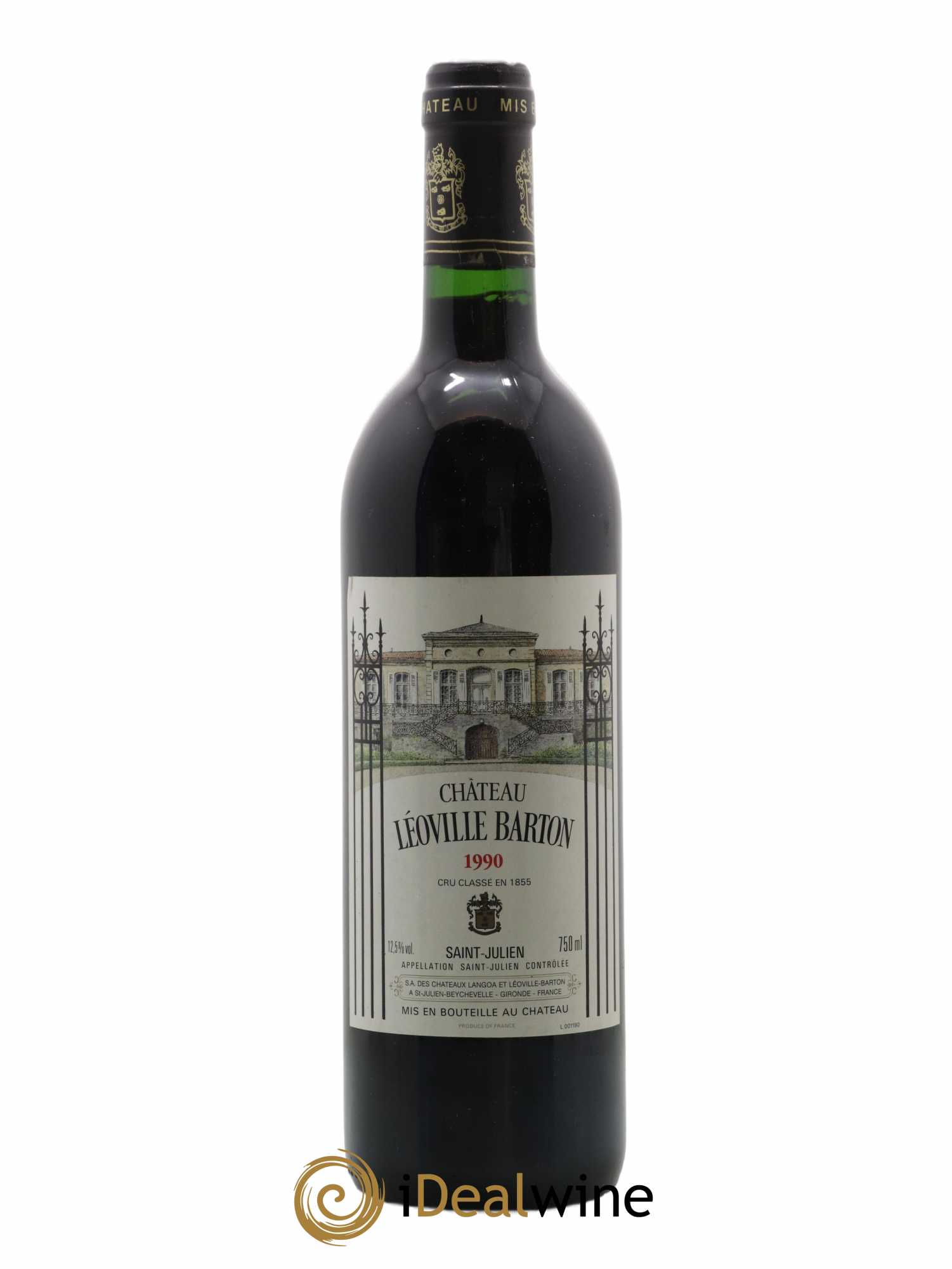 Château Léoville Barton 2ème Grand Cru Classé 1990 - Lot de 1 bouteille - 0