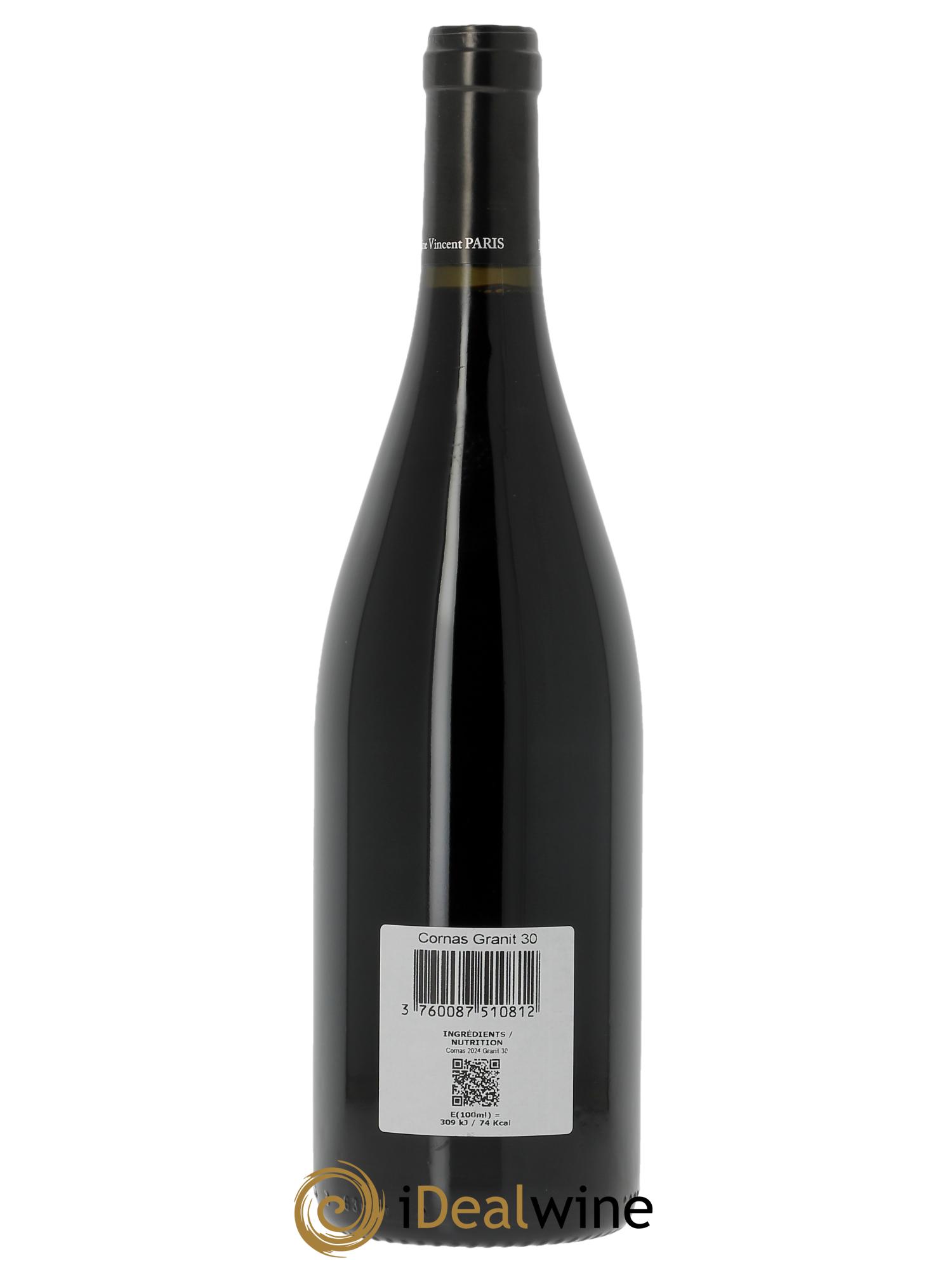 Cornas Granit 30 Vincent Paris 2024 - Lot de 1 bouteille - 1