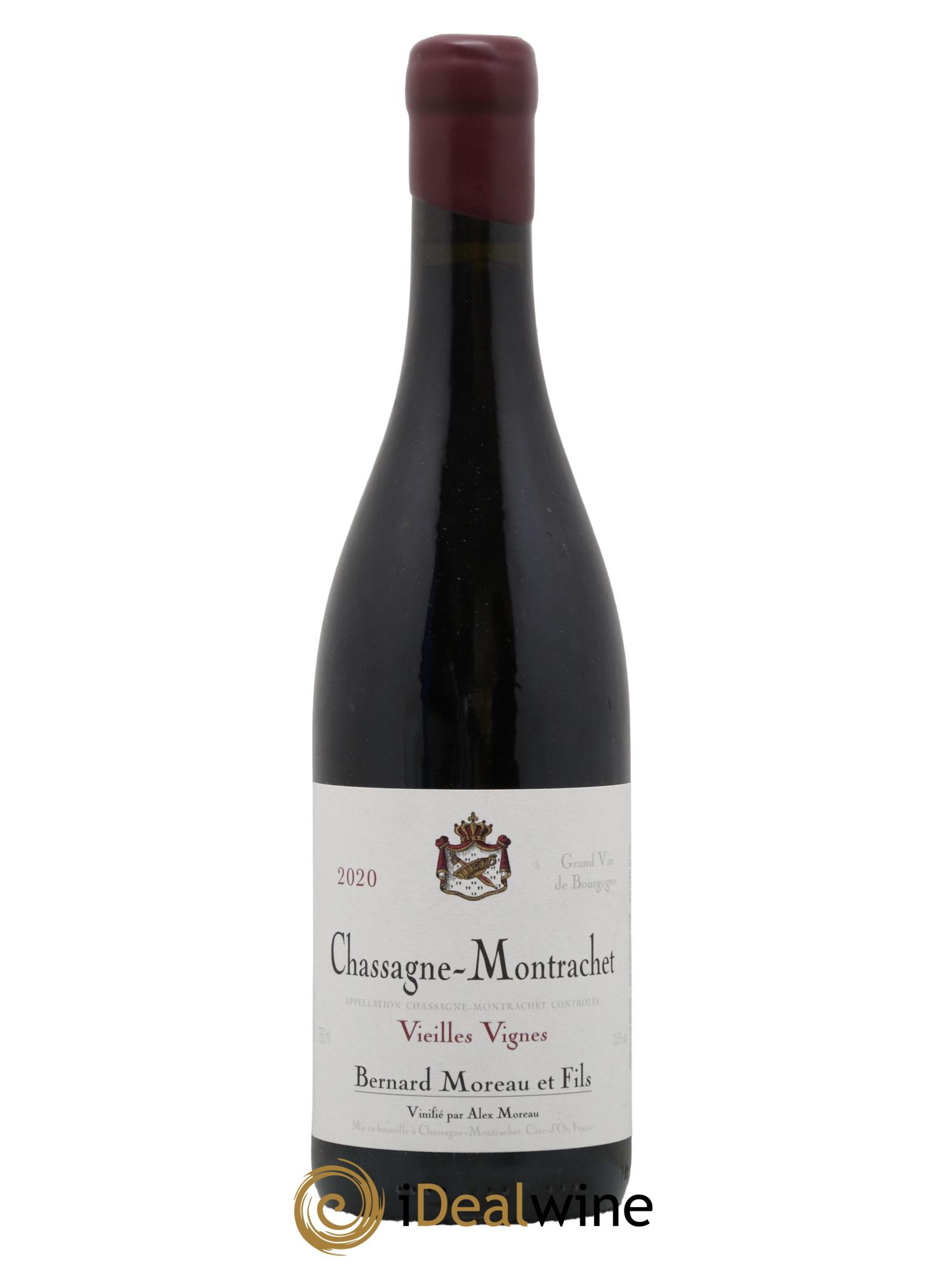 Chassagne-Montrachet Vieilles Vignes Bernard Moreau 2020 - Lot de 1 bouteille - 0