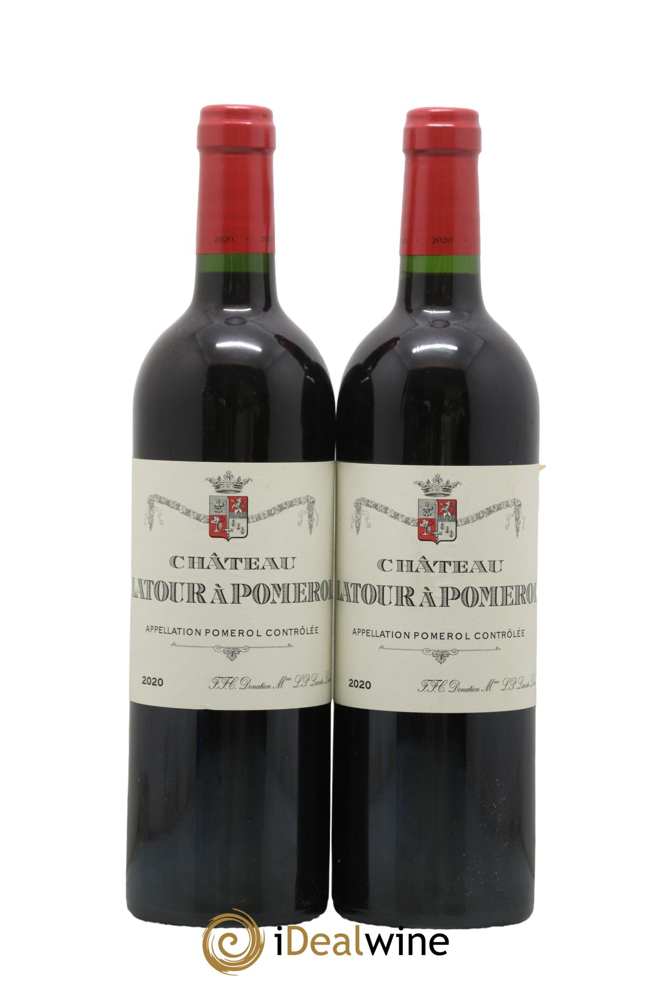 Château Latour à Pomerol 2020 - Lotto di 2 bottiglie - 0