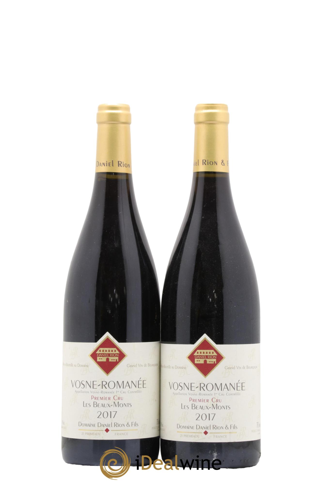 Vosne-Romanée 1er Cru Les Beaux Monts Daniel Rion 2017 - Lot de 2 bouteilles - 0
