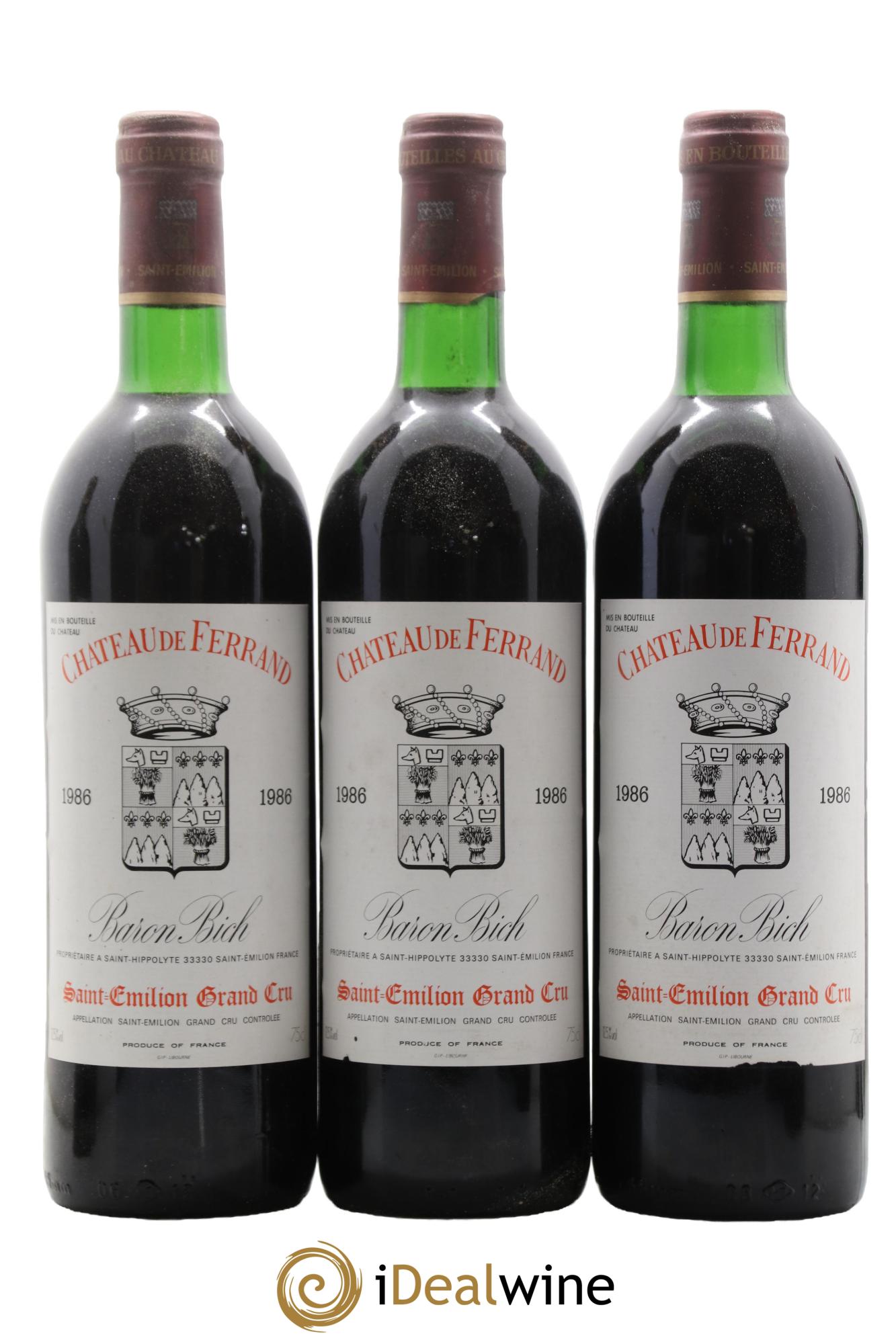 Château Ferrand 1986 - Lot de 12 bouteilles - 3