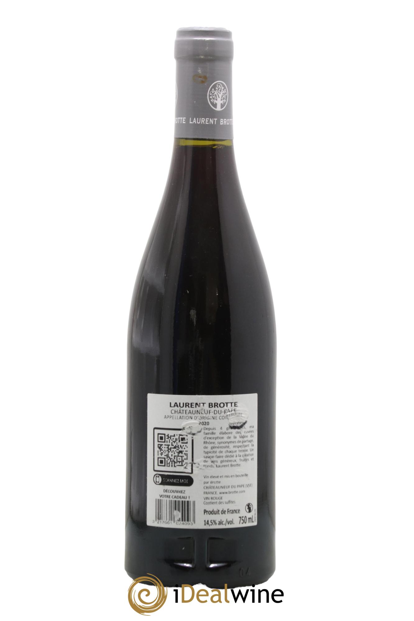 Châteauneuf-du-Pape Laurent Brotte 2020 - Lot de 1 bouteille - 1