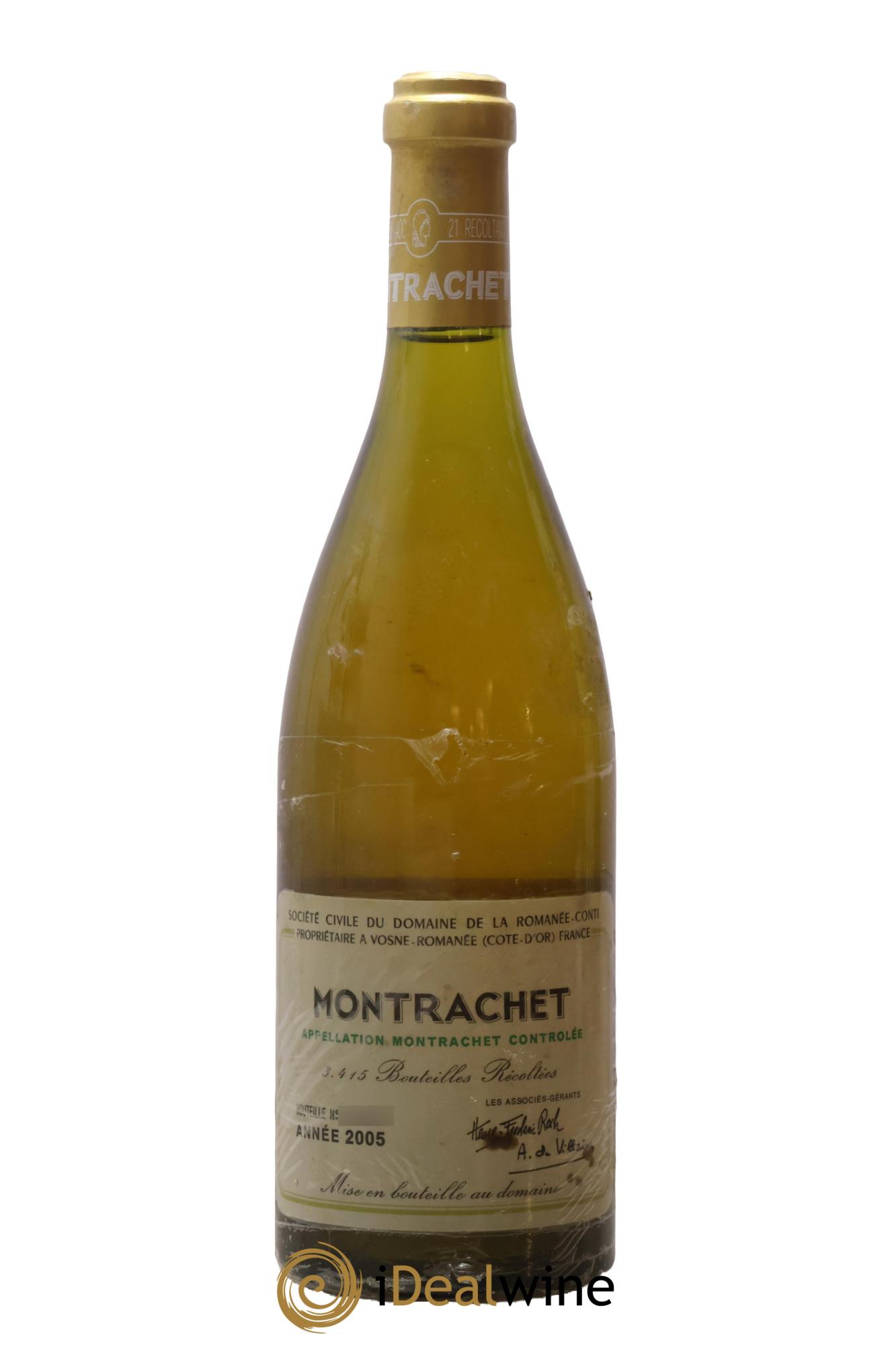 Montrachet Grand Cru Domaine de la Romanée-Conti 2005 - Lot de 1 bouteille - 0