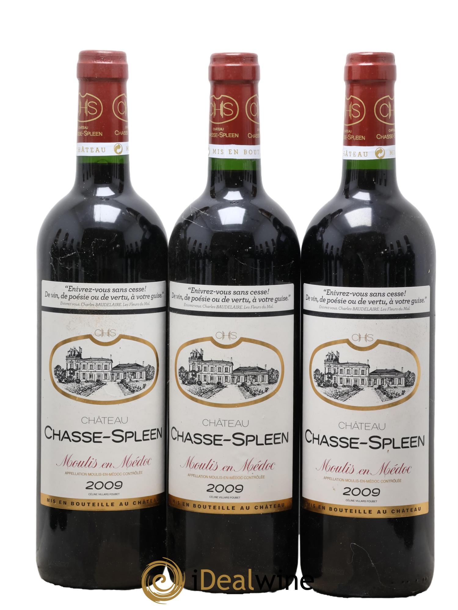 Château Chasse Spleen  2009 - Posten von 12 Flaschen - 1