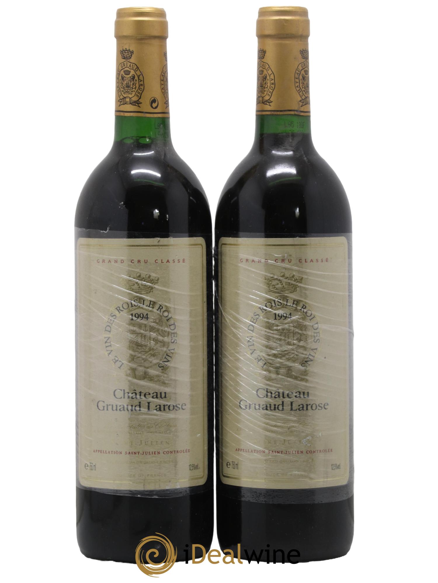 Château Gruaud Larose 2ème Grand Cru Classé 1994 - Lot de 2 bouteilles - 0