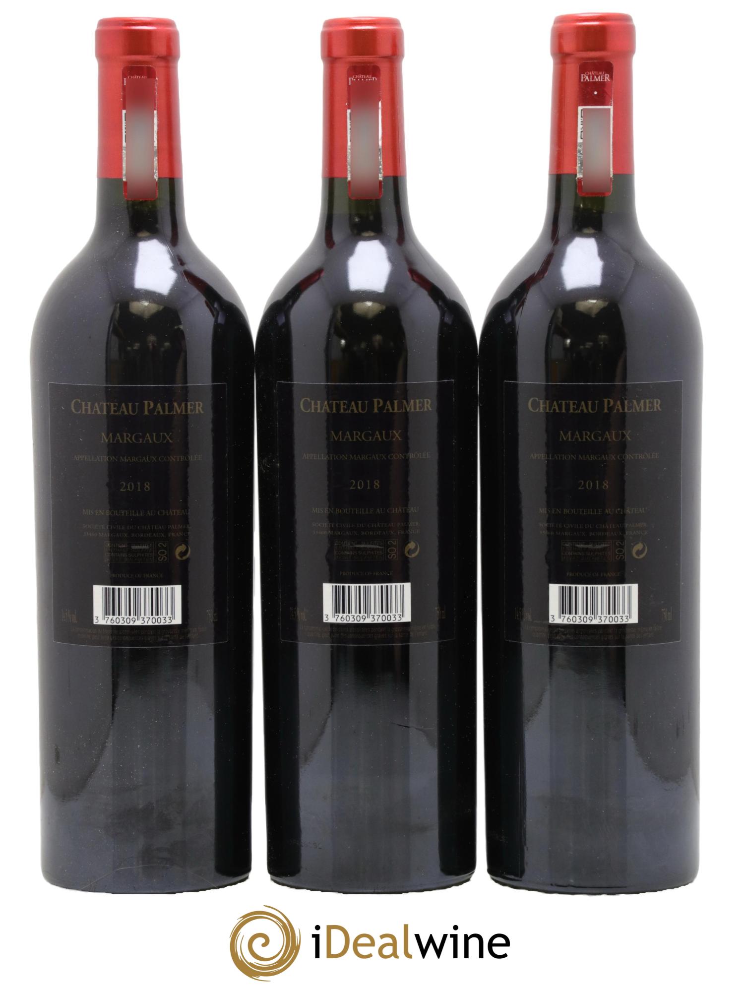 Château Palmer 3ème Grand Cru Classé 2018 - Posten von 6 Flaschen - 4