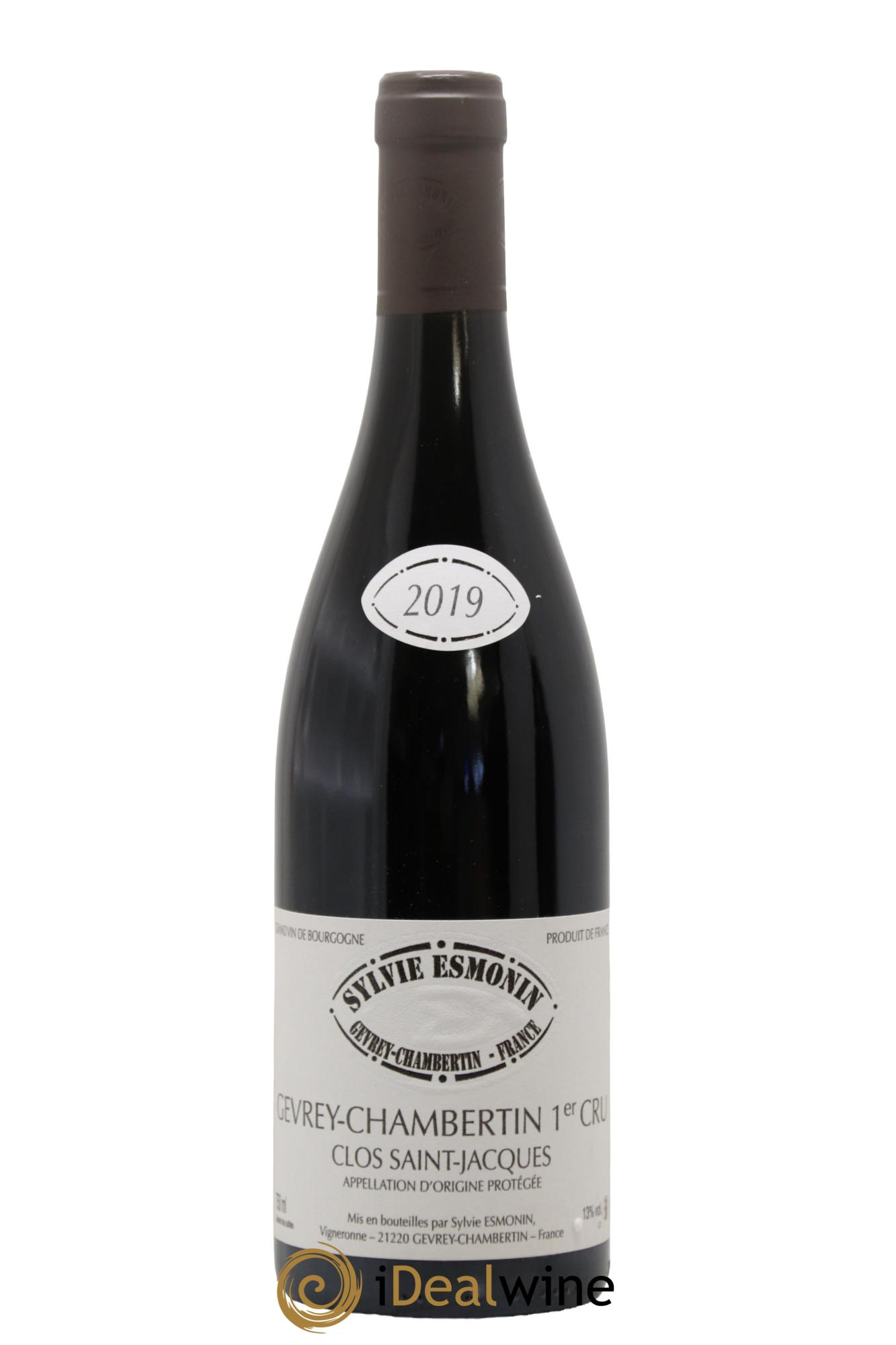 Gevrey-Chambertin 1er Cru Clos Saint Jacques Sylvie Esmonin 2019 - Posten von 1 Flasche - 0