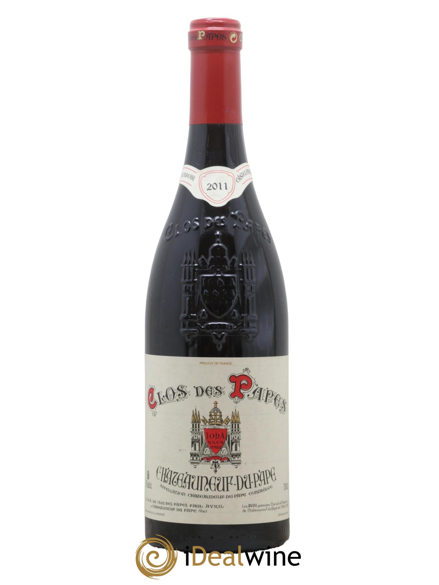 Châteauneuf-du-Pape Clos des Papes - Paul Avril 2011 - Lot de 1 bouteille - 0