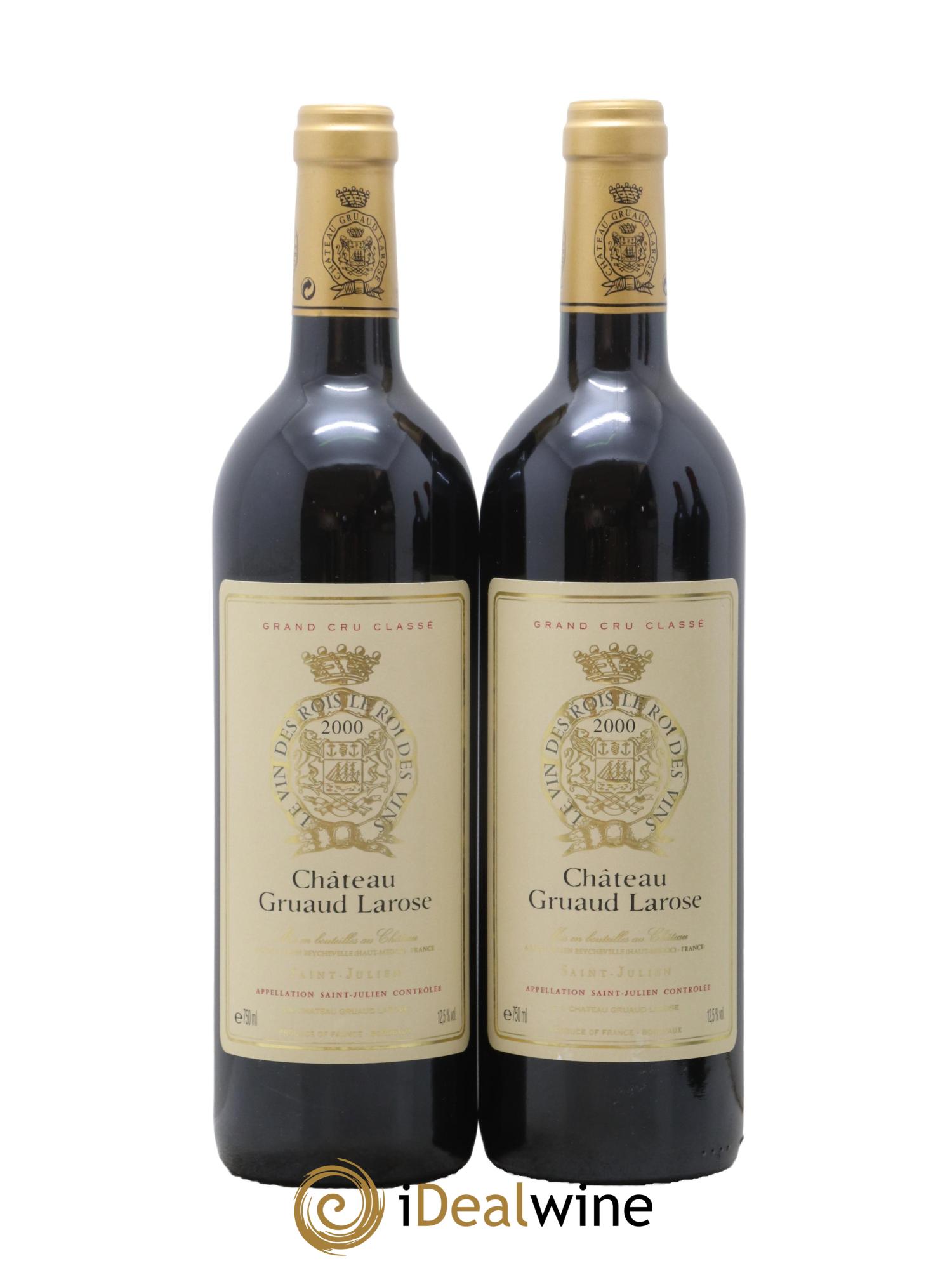 Château Gruaud Larose 2ème Grand Cru Classé 2000 - Lot de 2 bouteilles - 0