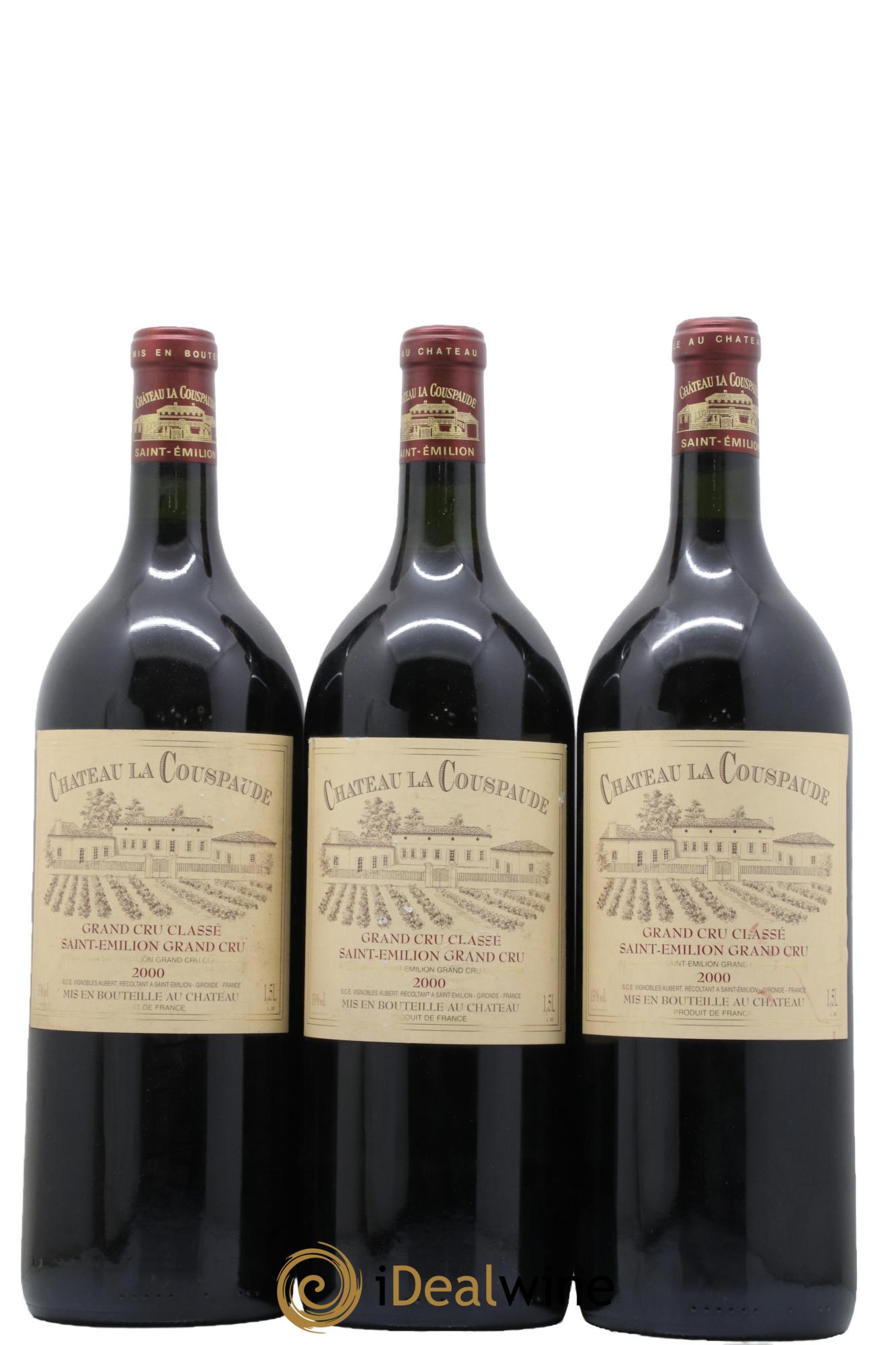 Château la Couspaude Grand Cru Classé 2000 - Lot de 3 magnums - 0