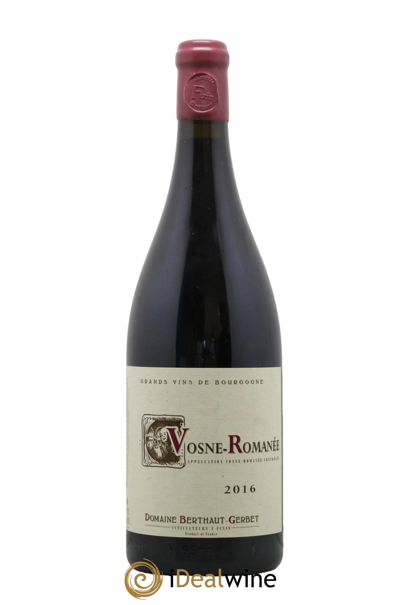 Vosne-Romanée Berthaut Gerbet (Domaine) 2016 - Lot de 1 magnum - 0