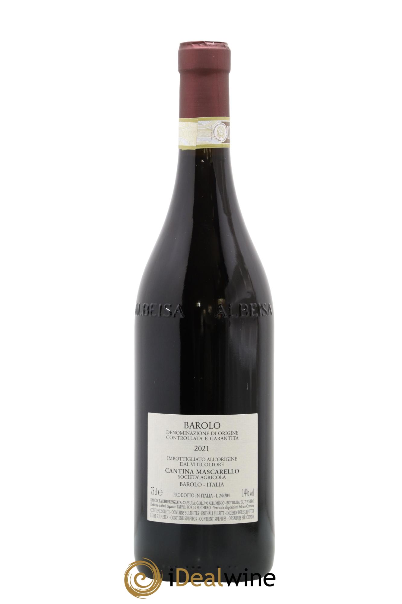 Barolo DOCG Bartolo Mascarello 2021 - Lot de 1 bouteille - 1