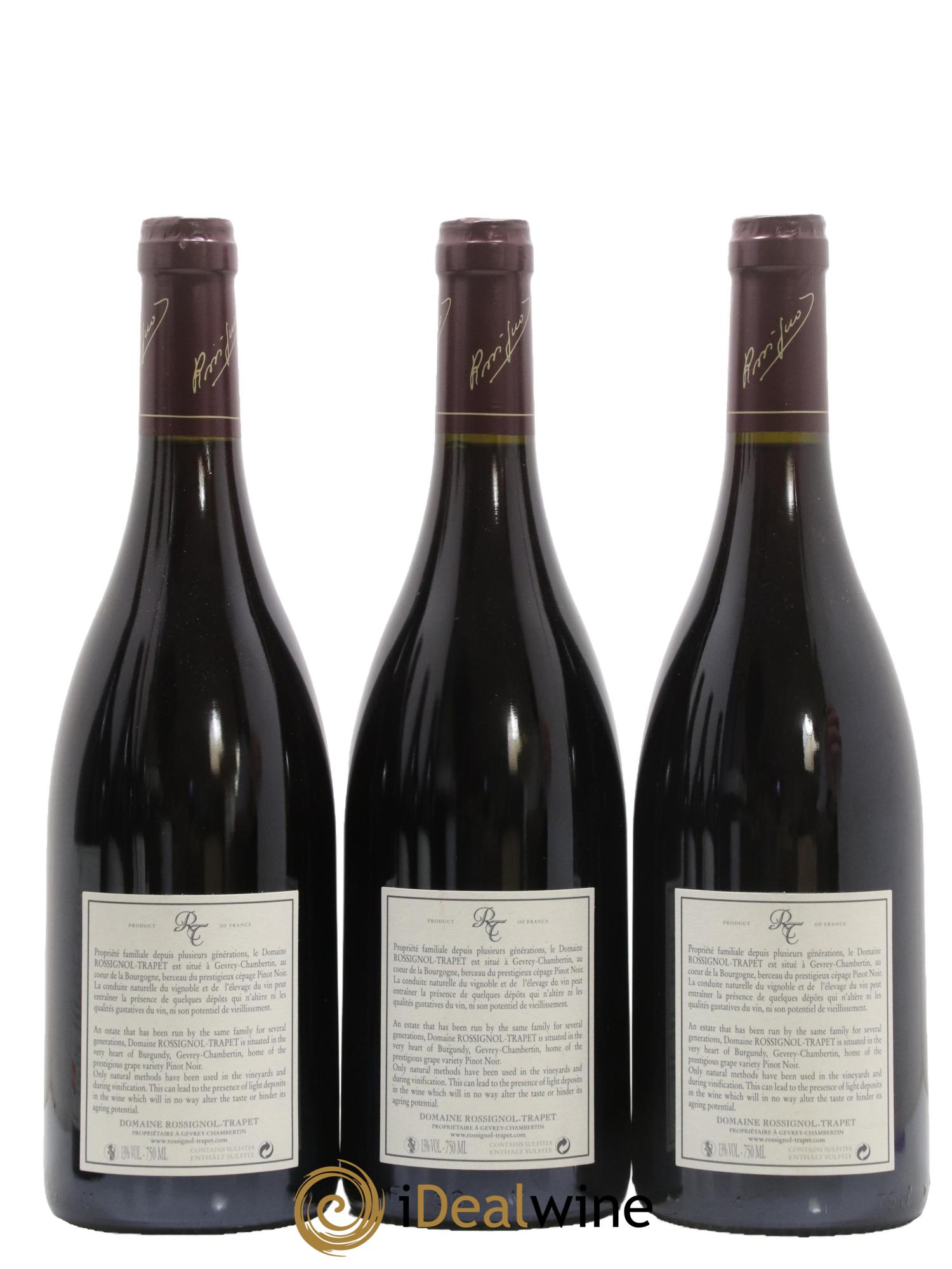 Chambertin Grand Cru Rossignol-Trapet (Domaine) 2007 - Lotto di 3 bottiglie - 1