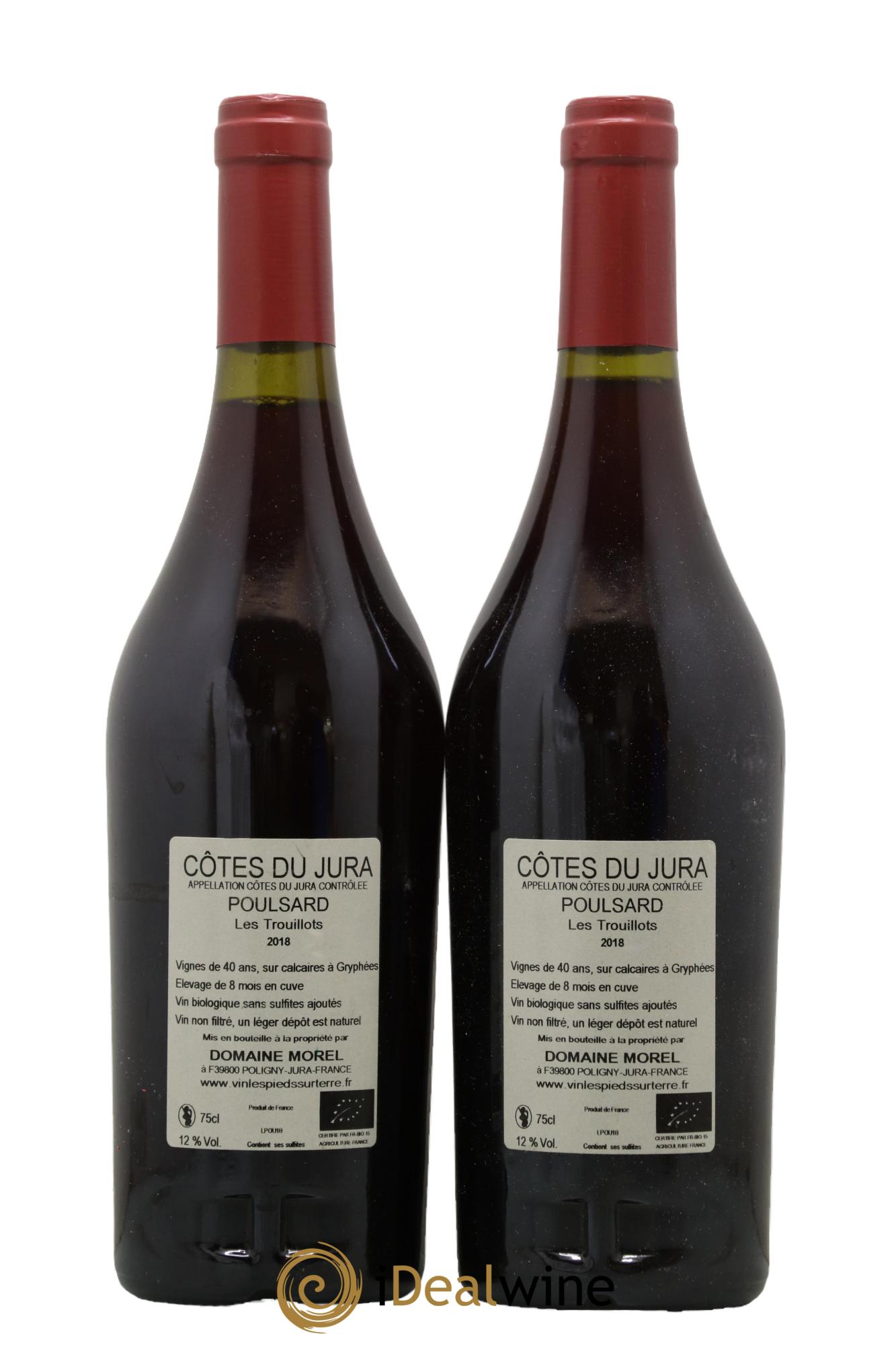 Côtes du Jura Poulsard - Les Trouillots Valentin Morel 2018 - Lot de 2 bouteilles - 1