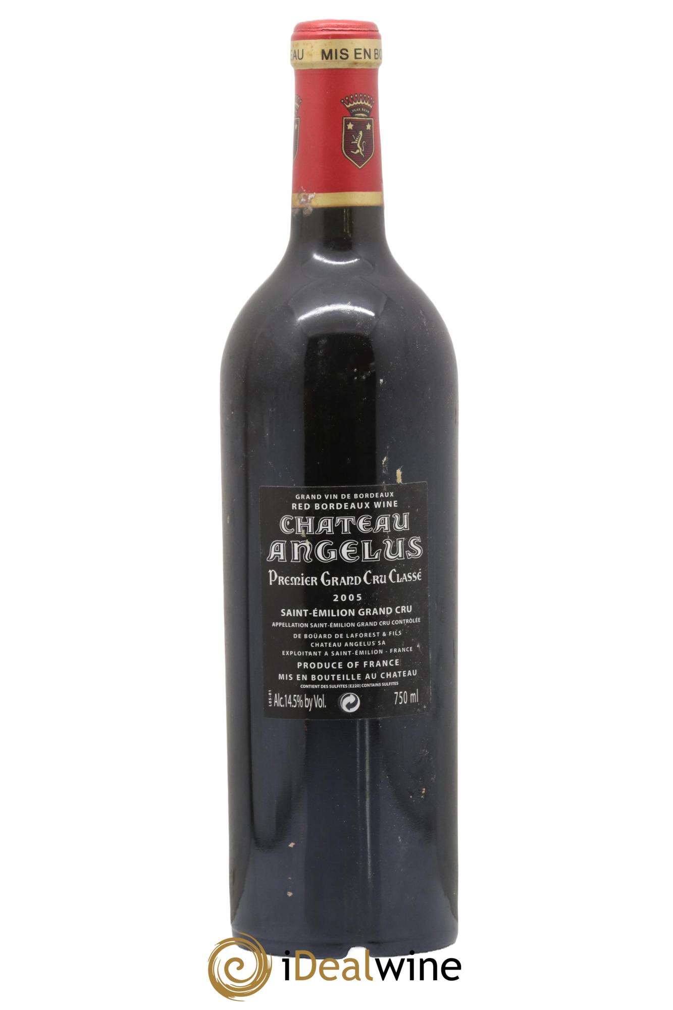 Château Angélus 1er Grand Cru Classé A 2005 - Posten von 1 Flasche - 1