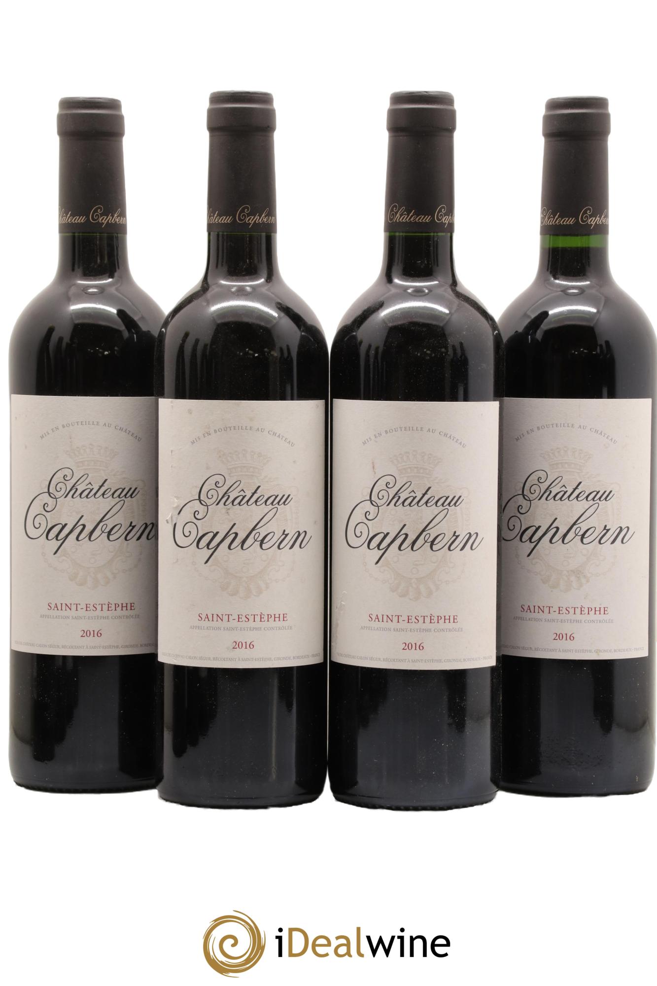 Saint-Estèphe Château Capbern 2016 - Lot de 4 bouteilles - 0