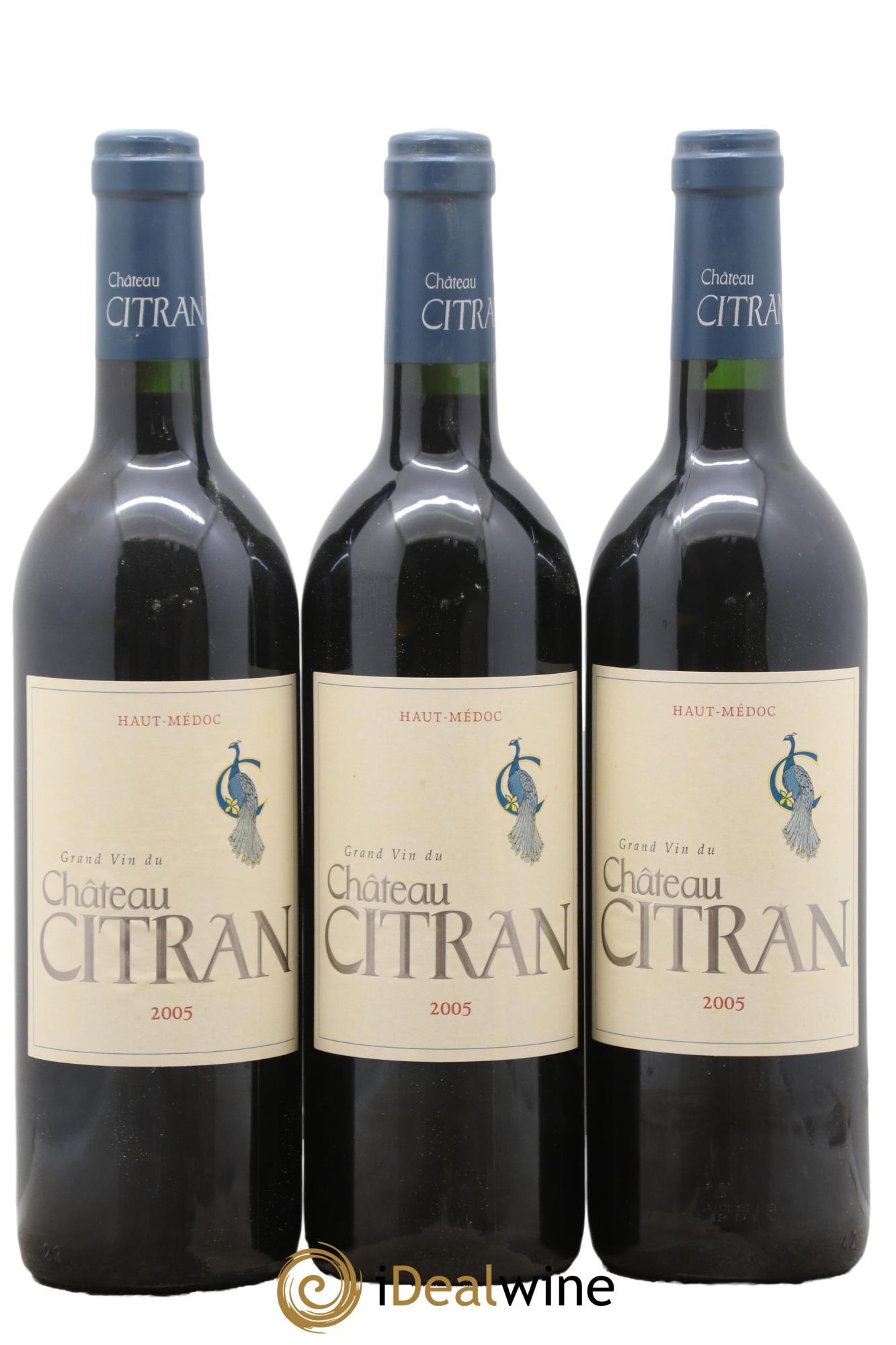 Château Citran Cru Bourgeois 2005 - Lot of 3 bottles - 0