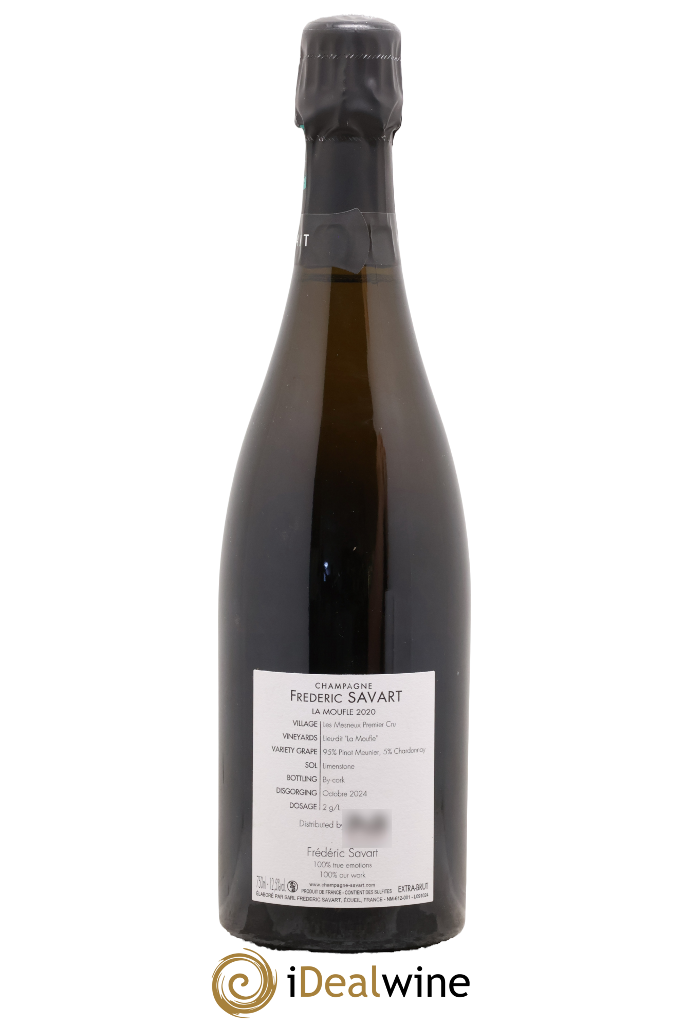 Champagne 1er cru Extra Brut La Moufle Frederic Savart 2020 - Lot of 1 bottle - 1