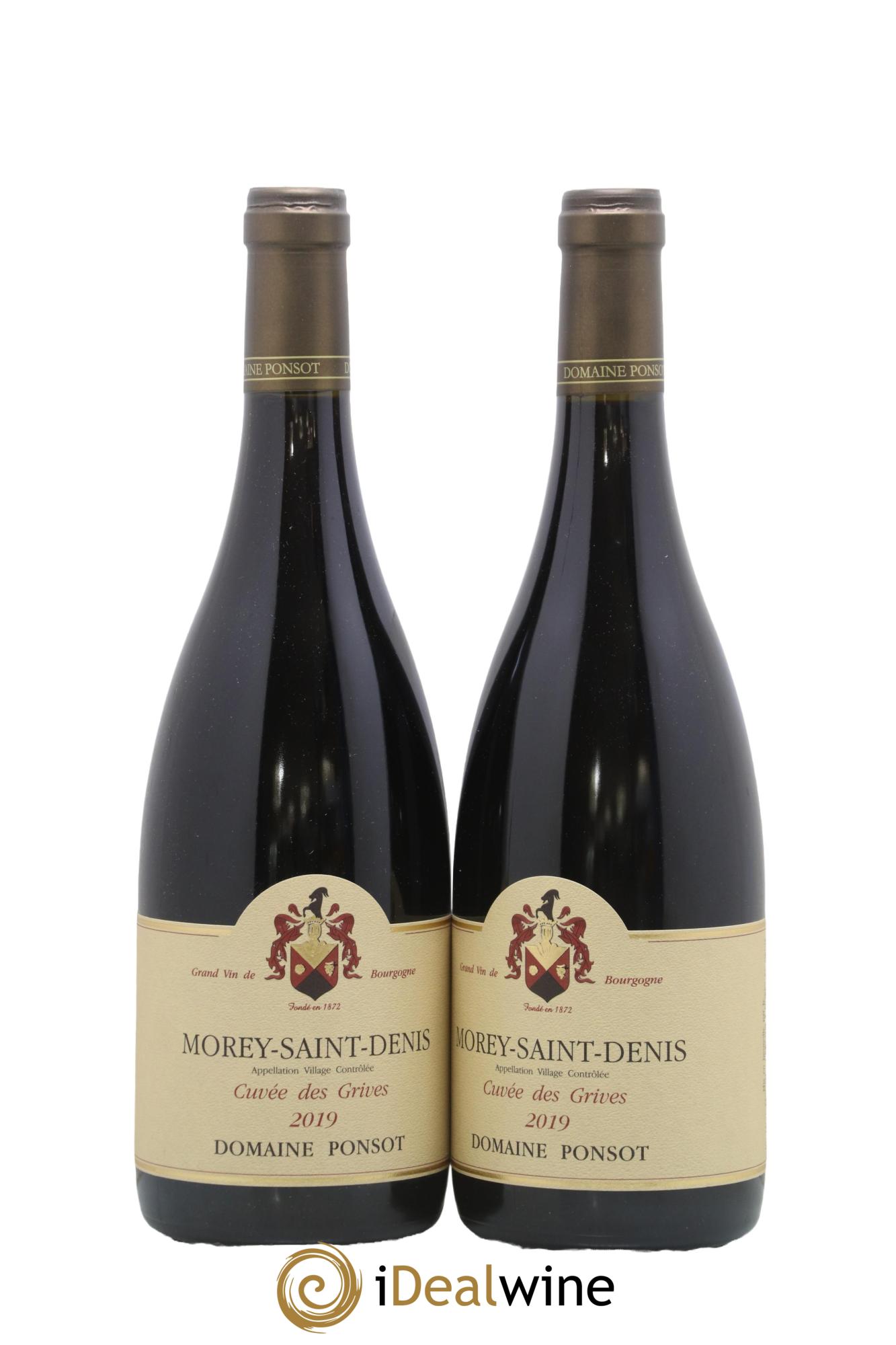 Morey Saint-Denis Cuvée des Grives Ponsot (Domaine) 2019 - Lot de 2 bouteilles - 0
