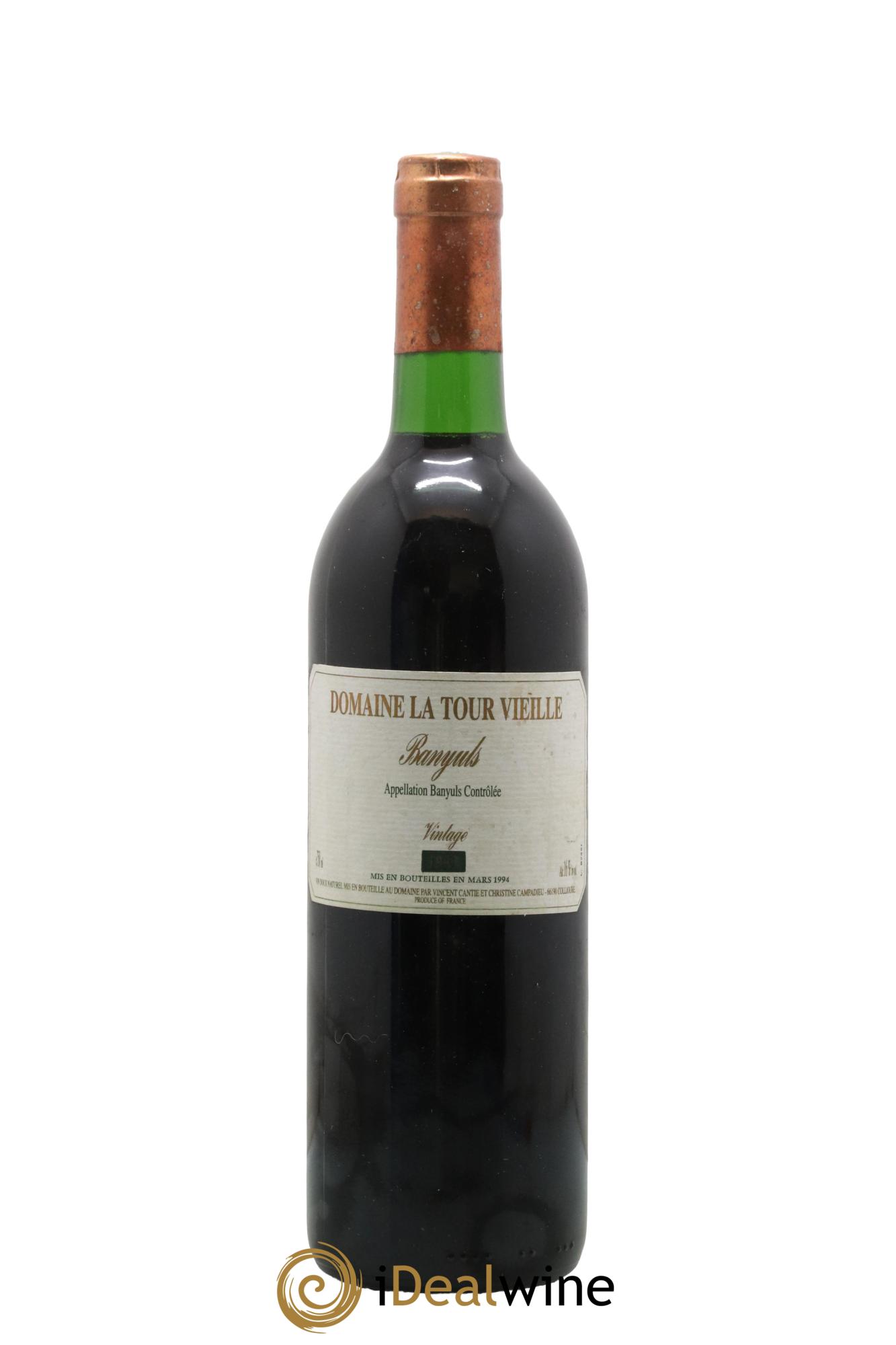 Banyuls Vintage Domaine La Tour Vieille 1993 - Lot de 1 bouteille - 0