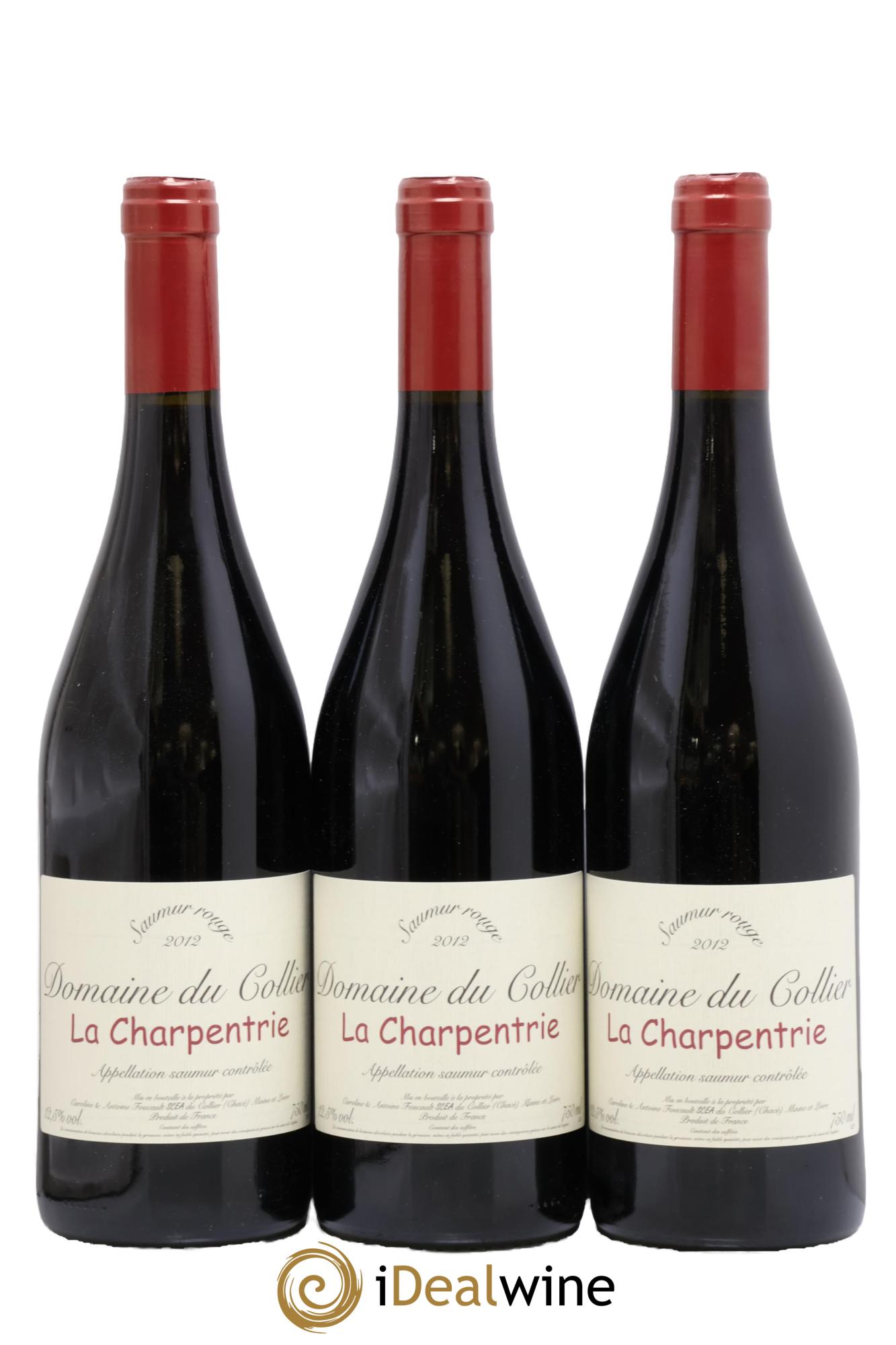 Saumur La Charpentrie Domaine du Collier 2012 - Lot de 3 bouteilles - 0