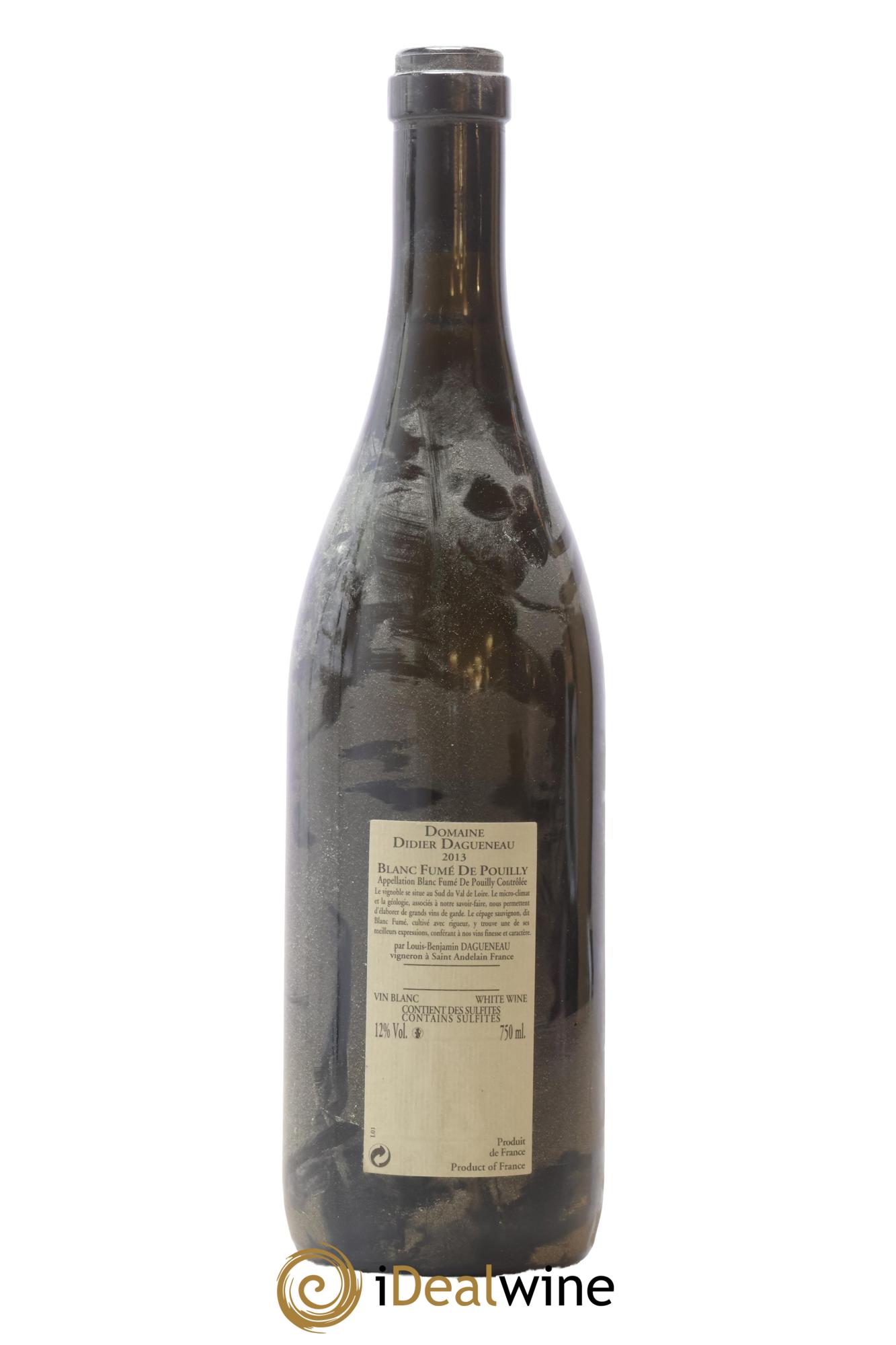 Pouilly-Fumé Blanc Fumé de Pouilly Dagueneau (Domaine Didier - Louis-Benjamin) 2013 - Lot of 1 bottle - 1