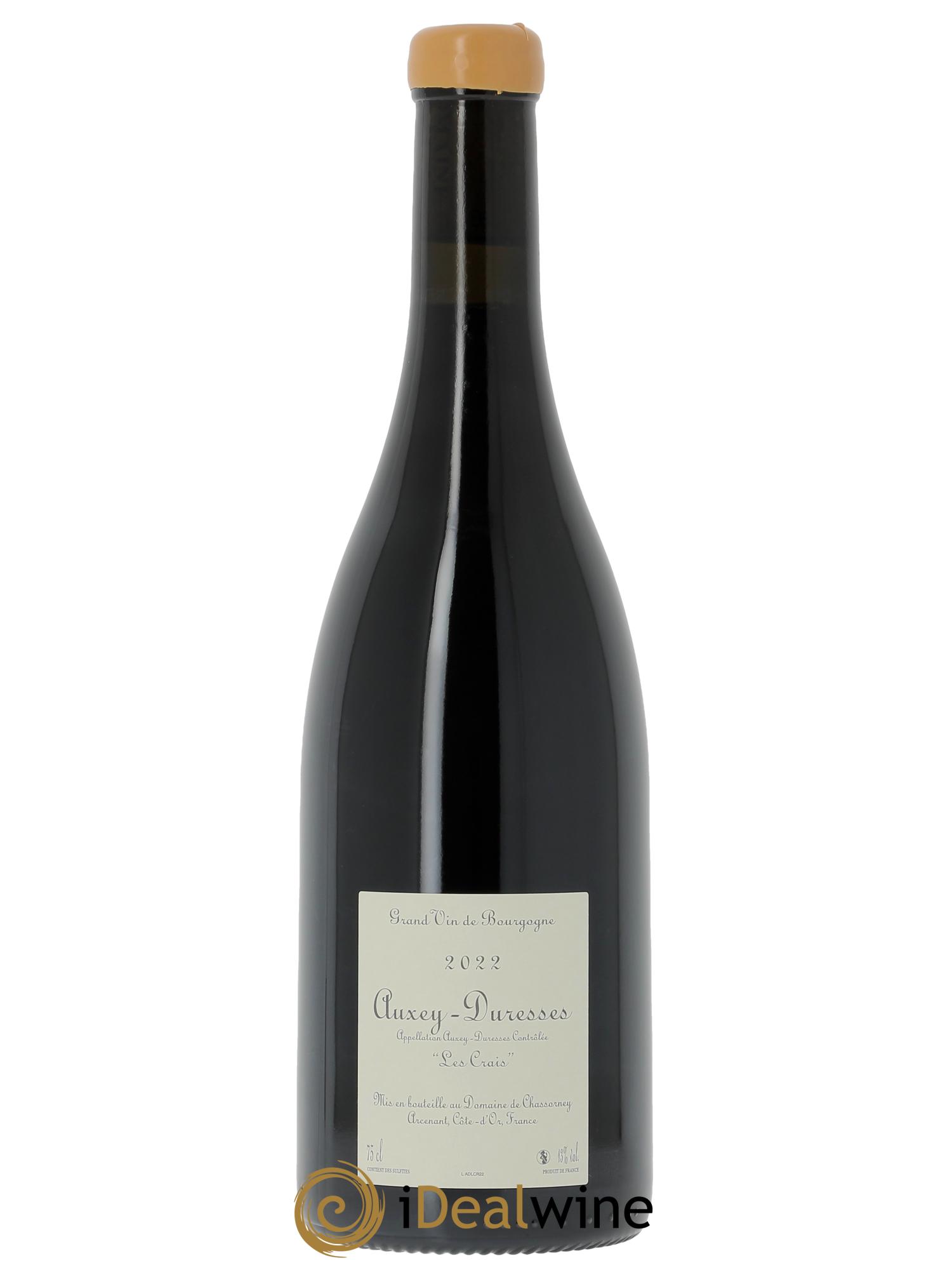 Auxey-Duresses Les Crais Domaine de Chassorney  2022 - Lot de 1 bouteille - 1