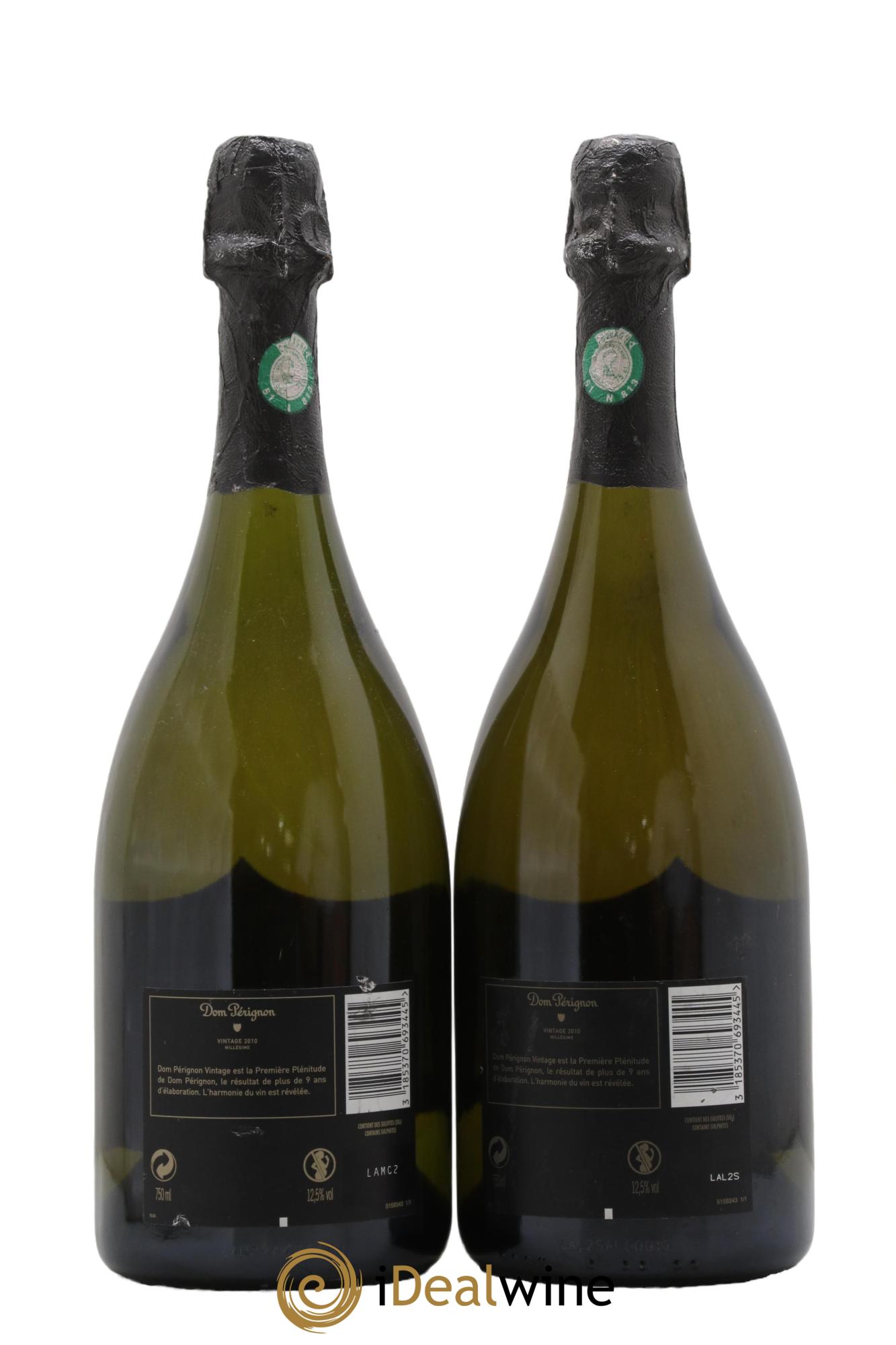 Brut Dom Pérignon 2010 - Lotto di 2 bottiglie - 1