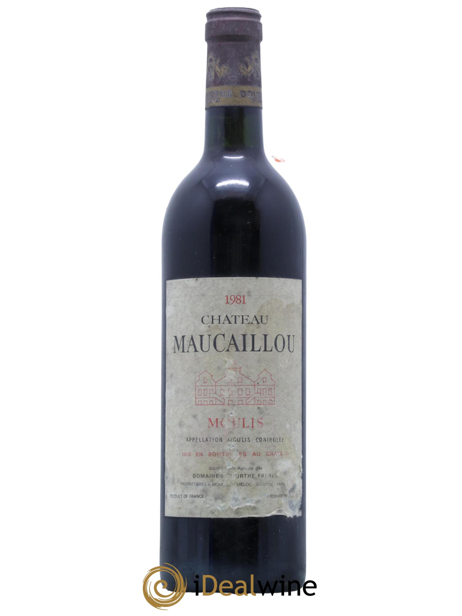 Château Maucaillou 1981 - Lot de 1 bouteille - 0