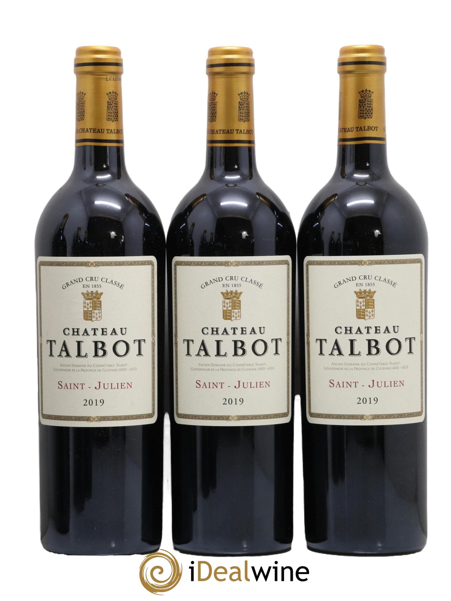 Château Talbot 4ème Grand Cru Classé 2019 - Lot de 6 bouteilles - 1